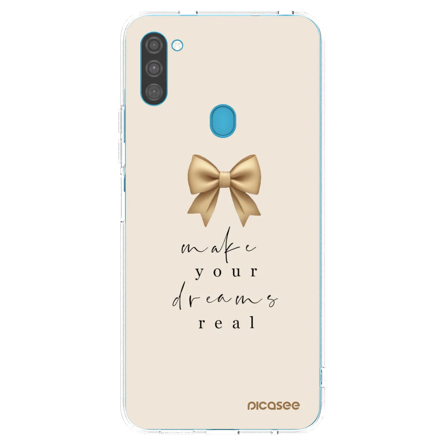 Picasee silikónový prehľadný obal pre Samsung Galaxy M11 - Golden Dream