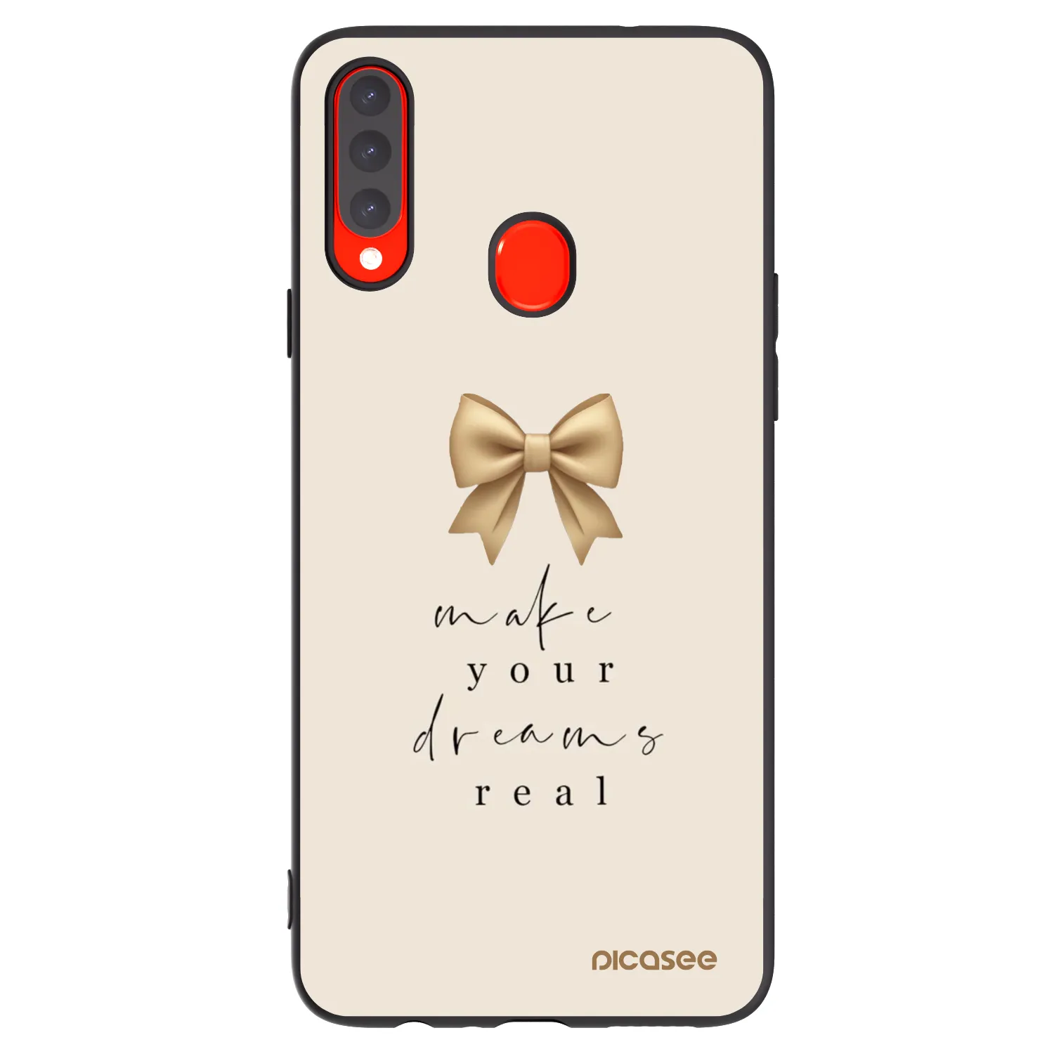 Picasee silikónový čierny obal pre Samsung Galaxy A20s - Golden Dream