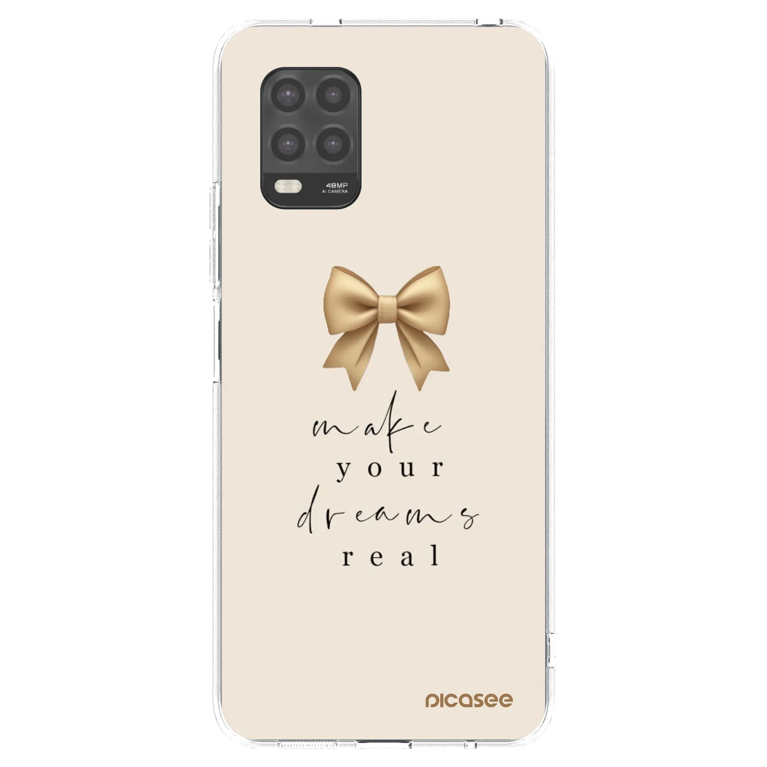 Silikónový prehľadný obal pre Xiaomi Mi 10 Lite - Golden Dream