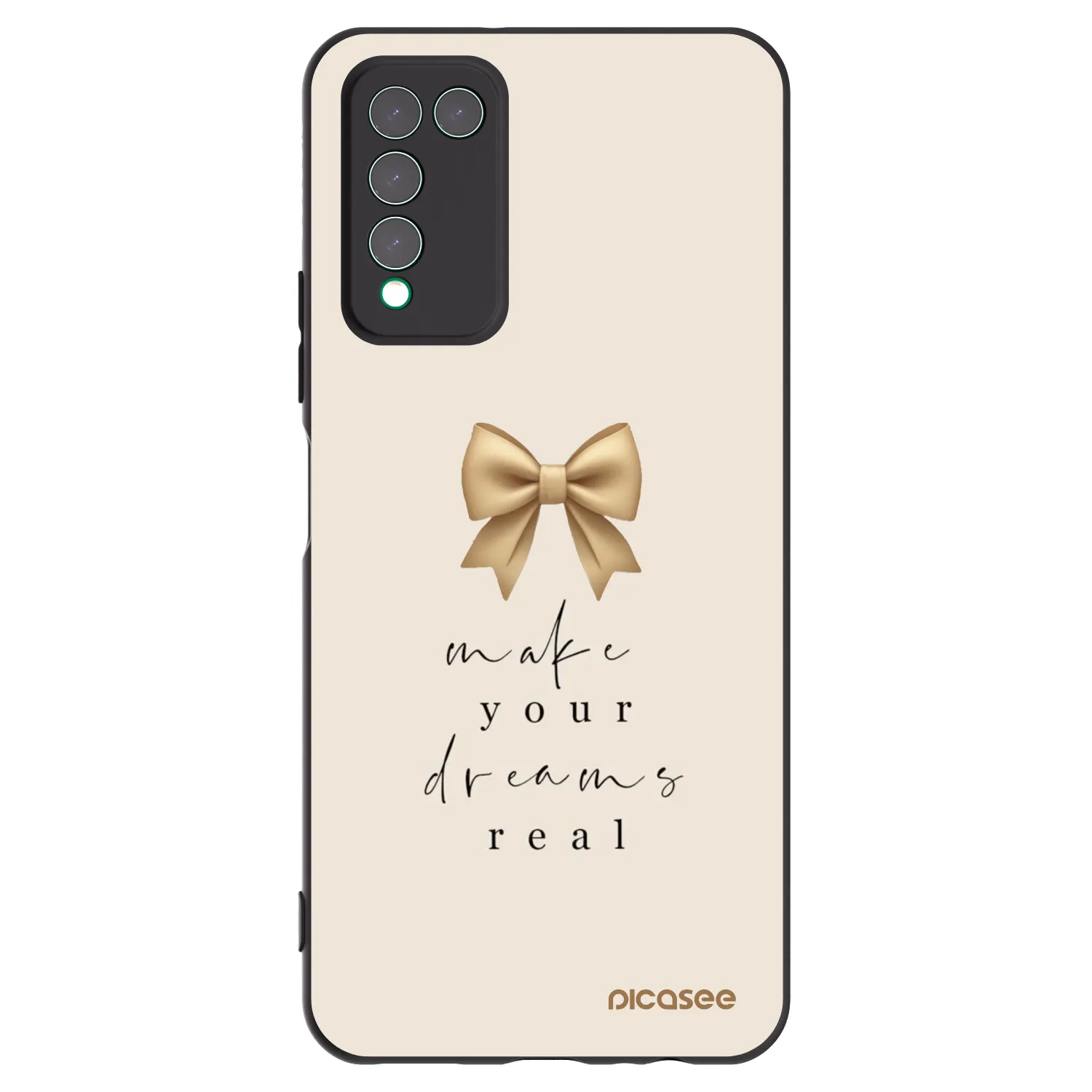 Picasee silikónový čierny obal pre Honor 10X Lite - Golden Dream