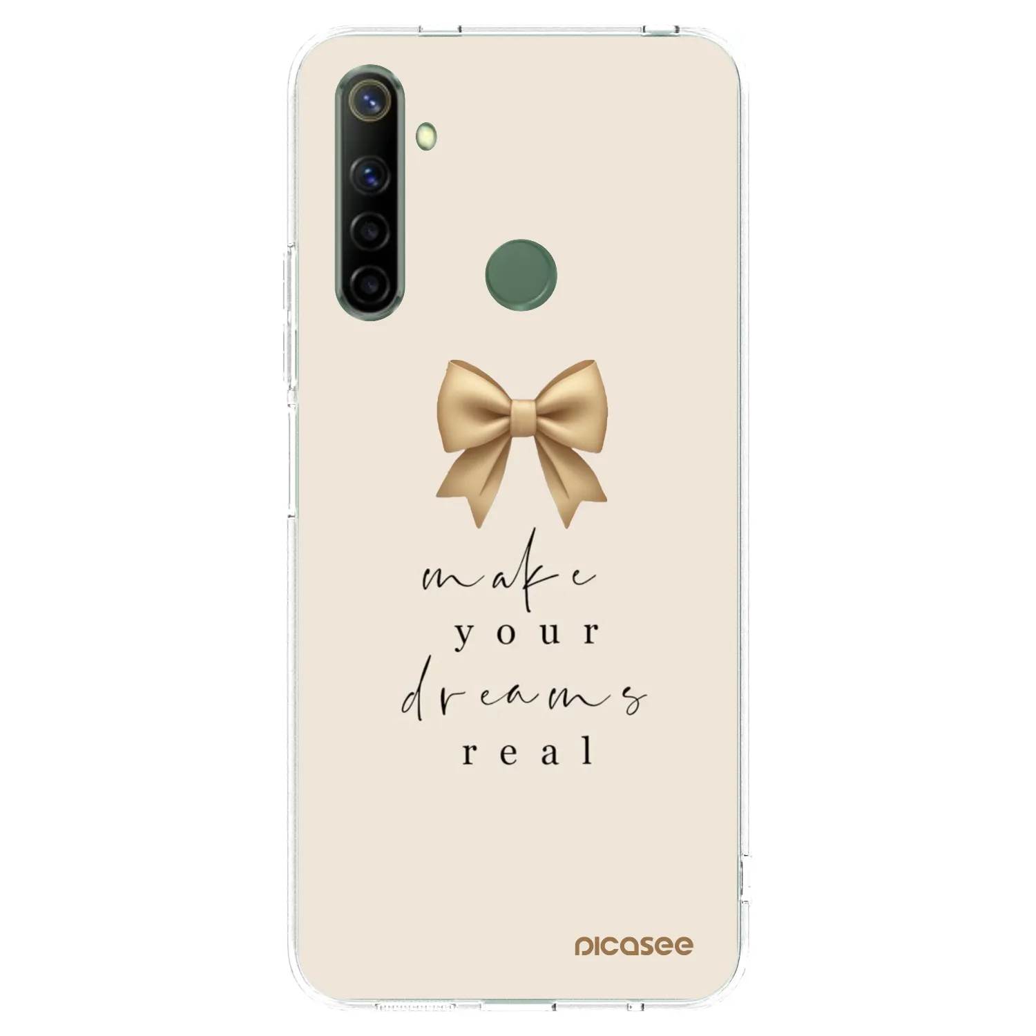 Picasee silikónový prehľadný obal pre Realme 6i - Golden Dream