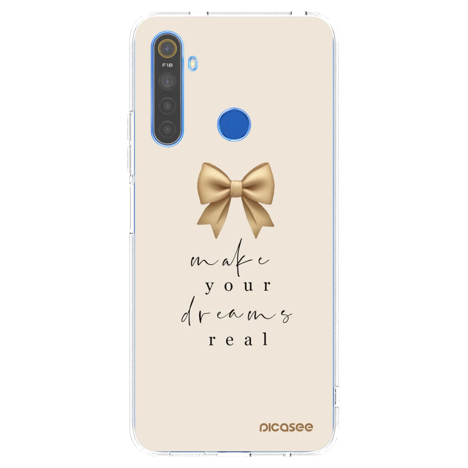 Picasee silikónový prehľadný obal pre Realme 5 - Golden Dream