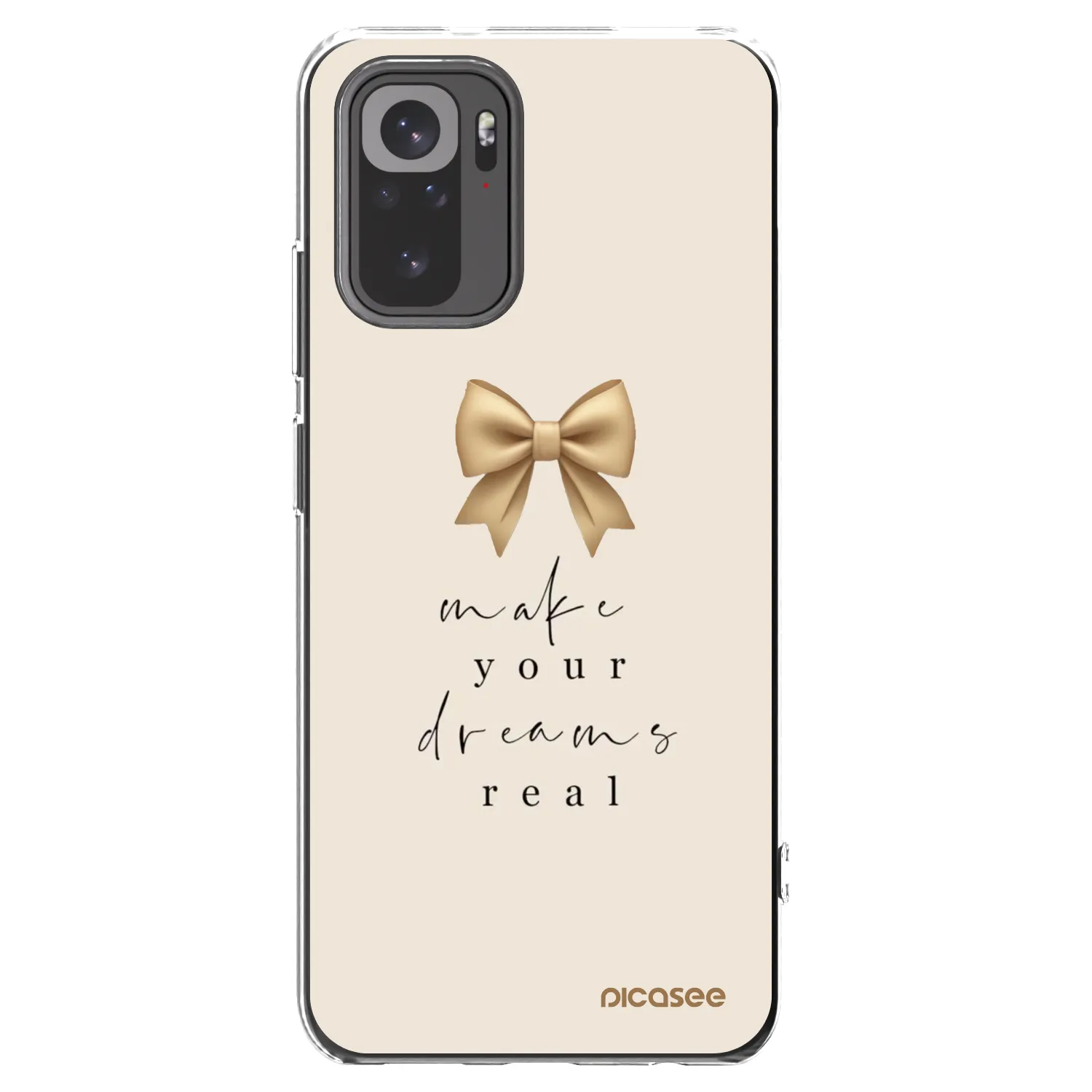 Picasee silikónový prehľadný obal pre Xiaomi Redmi Note 10 - Golden Dream