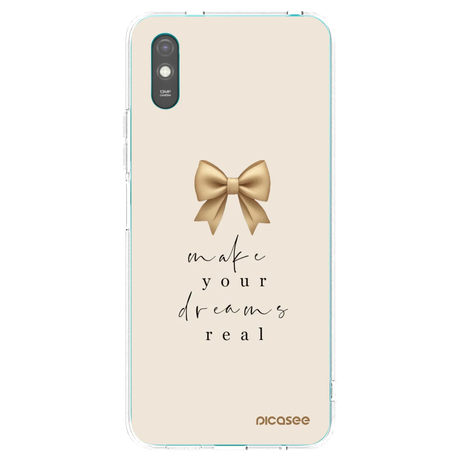 Picasee silikónový prehľadný obal pre Xiaomi Redmi 9AT - Golden Dream