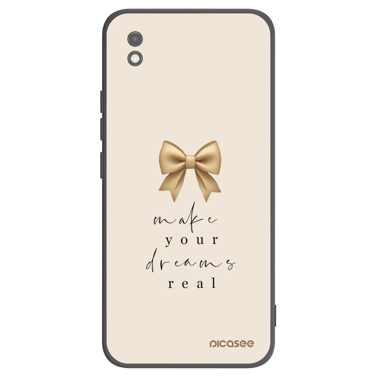 Picasee silikónový čierny obal pre Xiaomi Redmi 9AT - Golden Dream