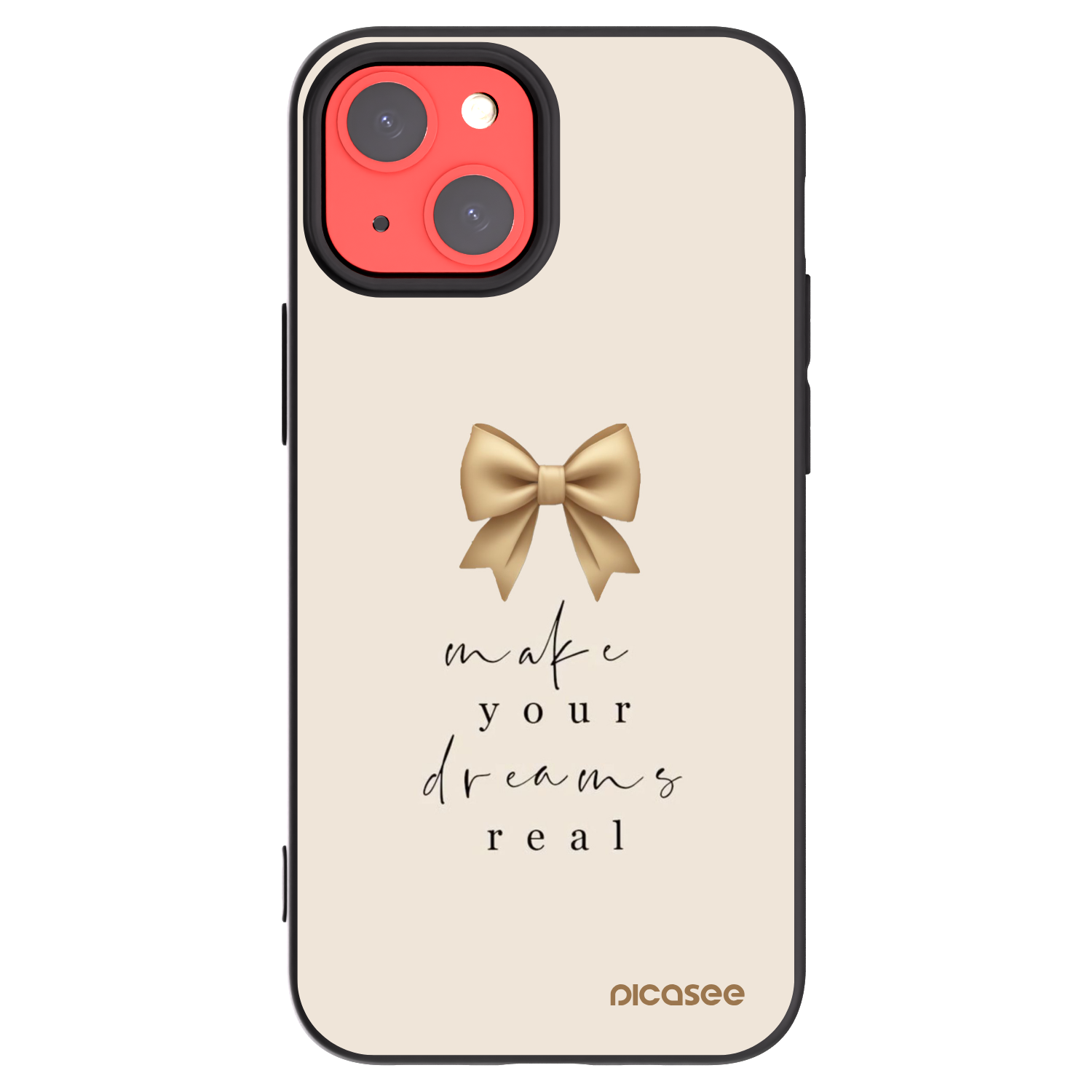 Picasee silikónový čierny obal pre Apple iPhone 13 mini - Golden Dream