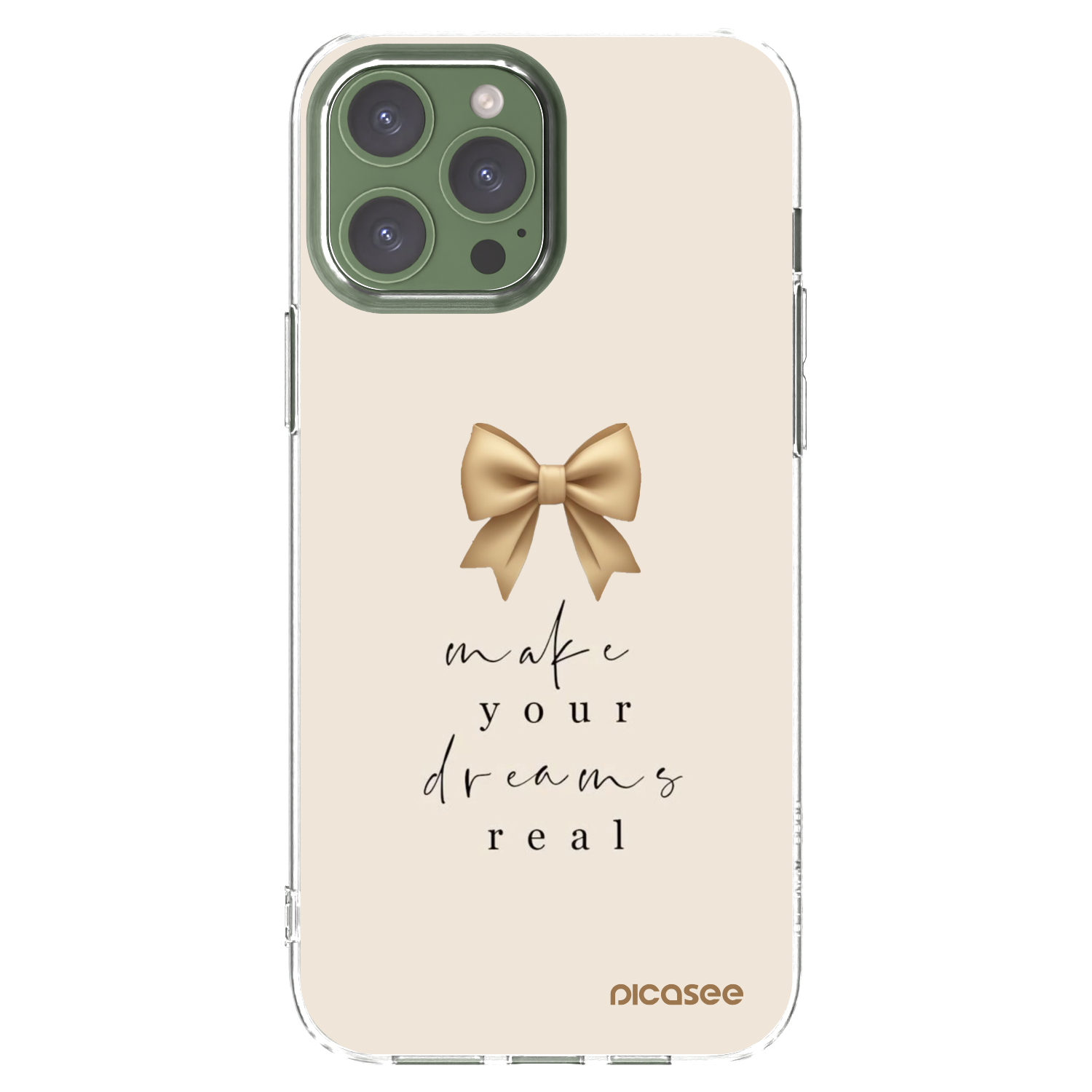 Picasee silikónový prehľadný obal pre Apple iPhone 13 Pro Max - Golden Dream