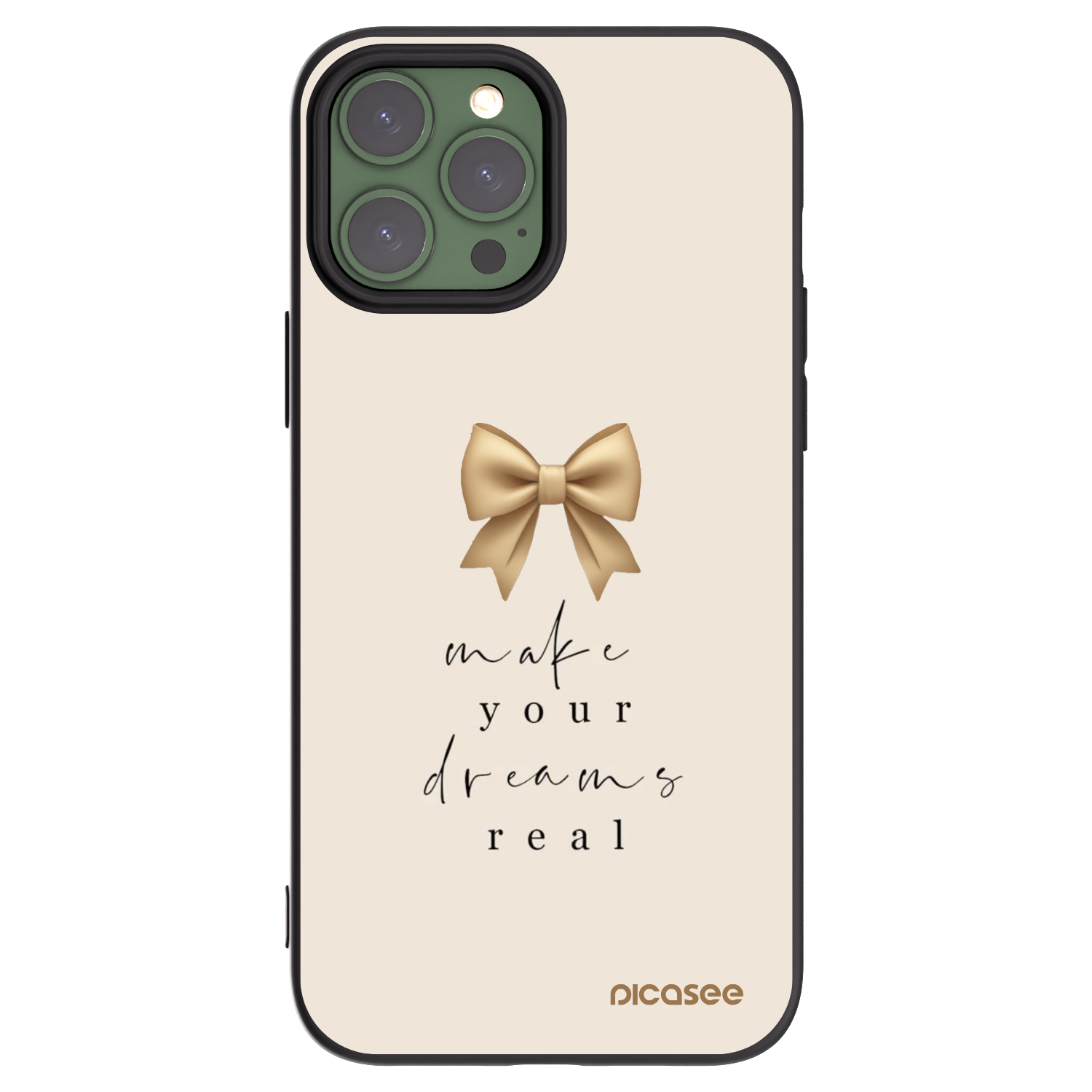 Picasee silikónový čierny obal pre Apple iPhone 13 Pro Max - Golden Dream