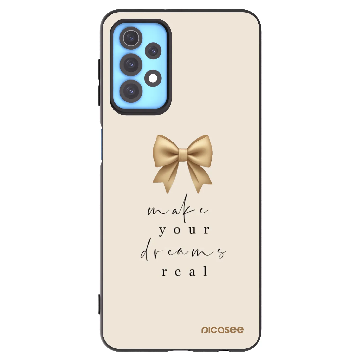 Picasee silikónový čierny obal pre Samsung Galaxy A32 4G SM-A325F - Golden Dream