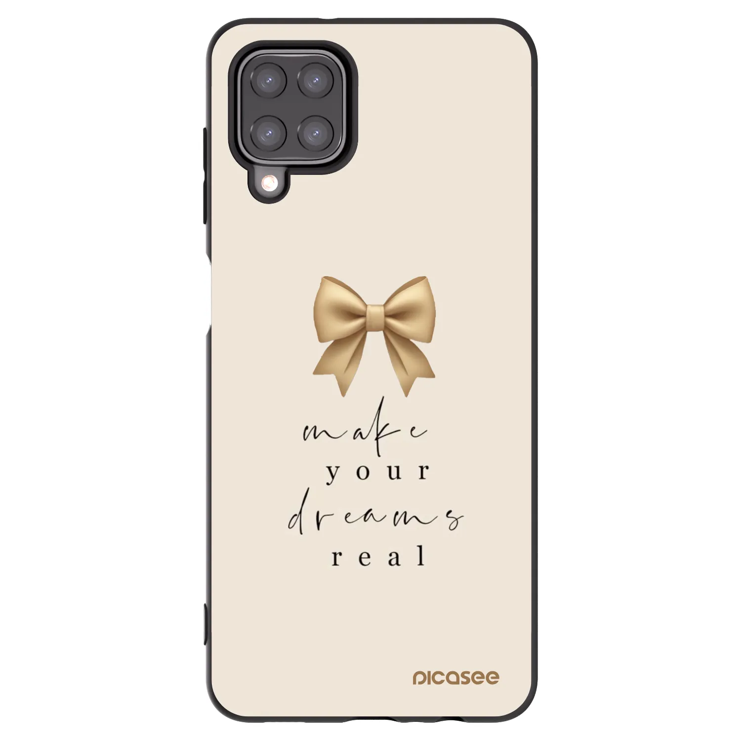 Picasee silikónový čierny obal pre Samsung Galaxy M12 M127F - Golden Dream