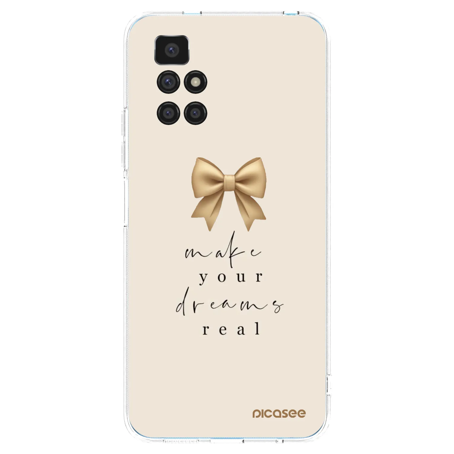 Picasee silikónový prehľadný obal pre Xiaomi Redmi 10 - Golden Dream