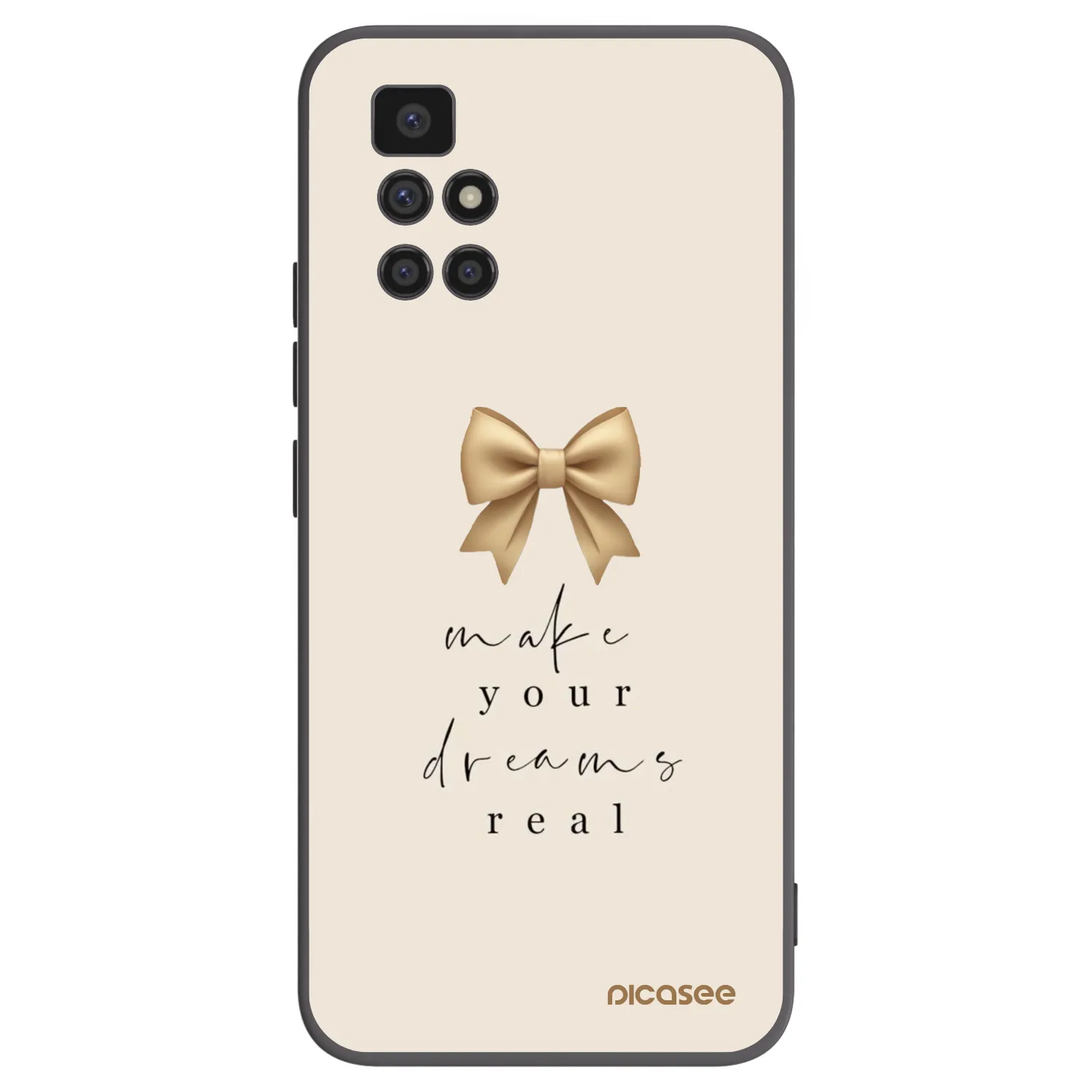 Picasee silikónový čierny obal pre Xiaomi Redmi 10 - Golden Dream