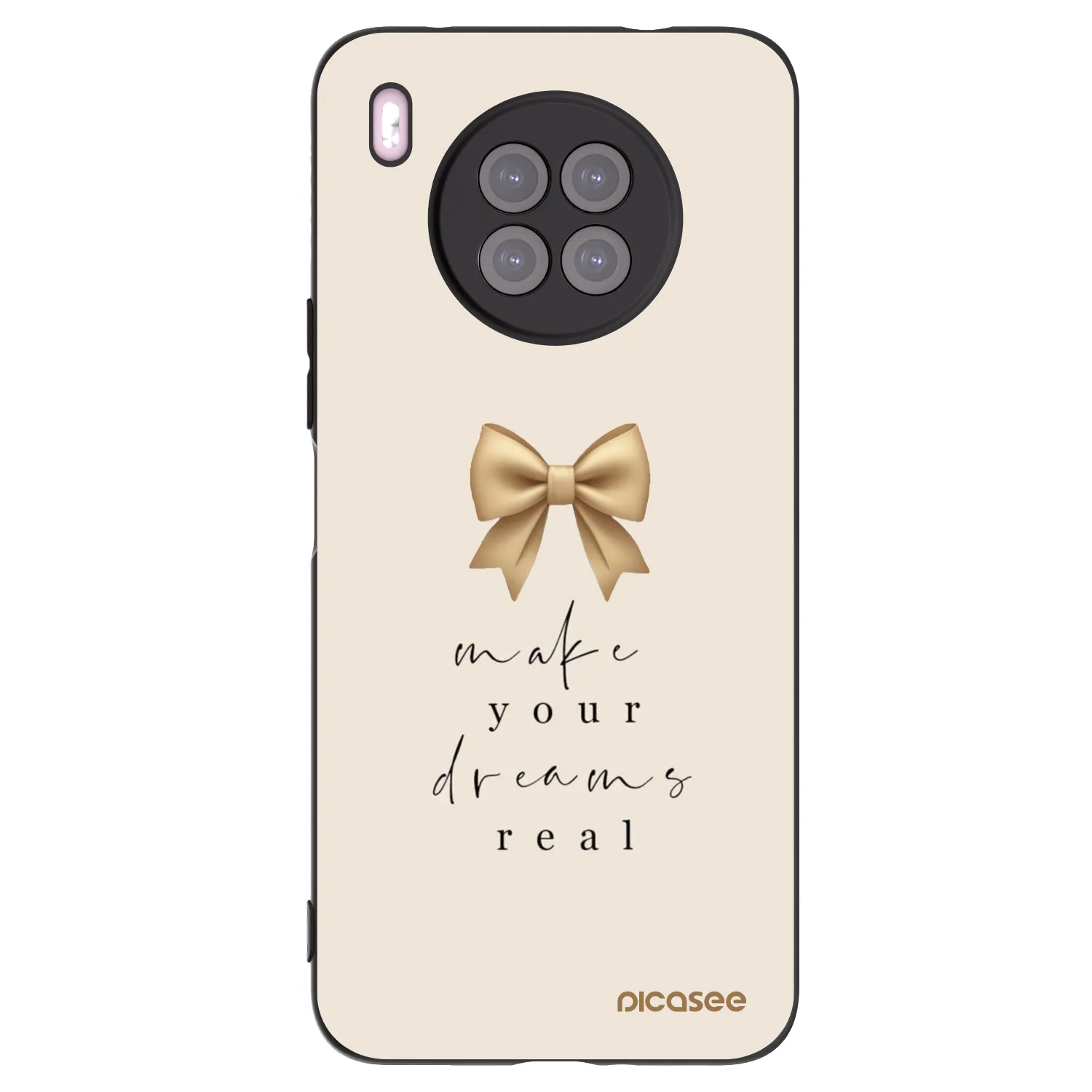 Picasee silikónový čierny obal pre Huawei Nova 8i - Golden Dream