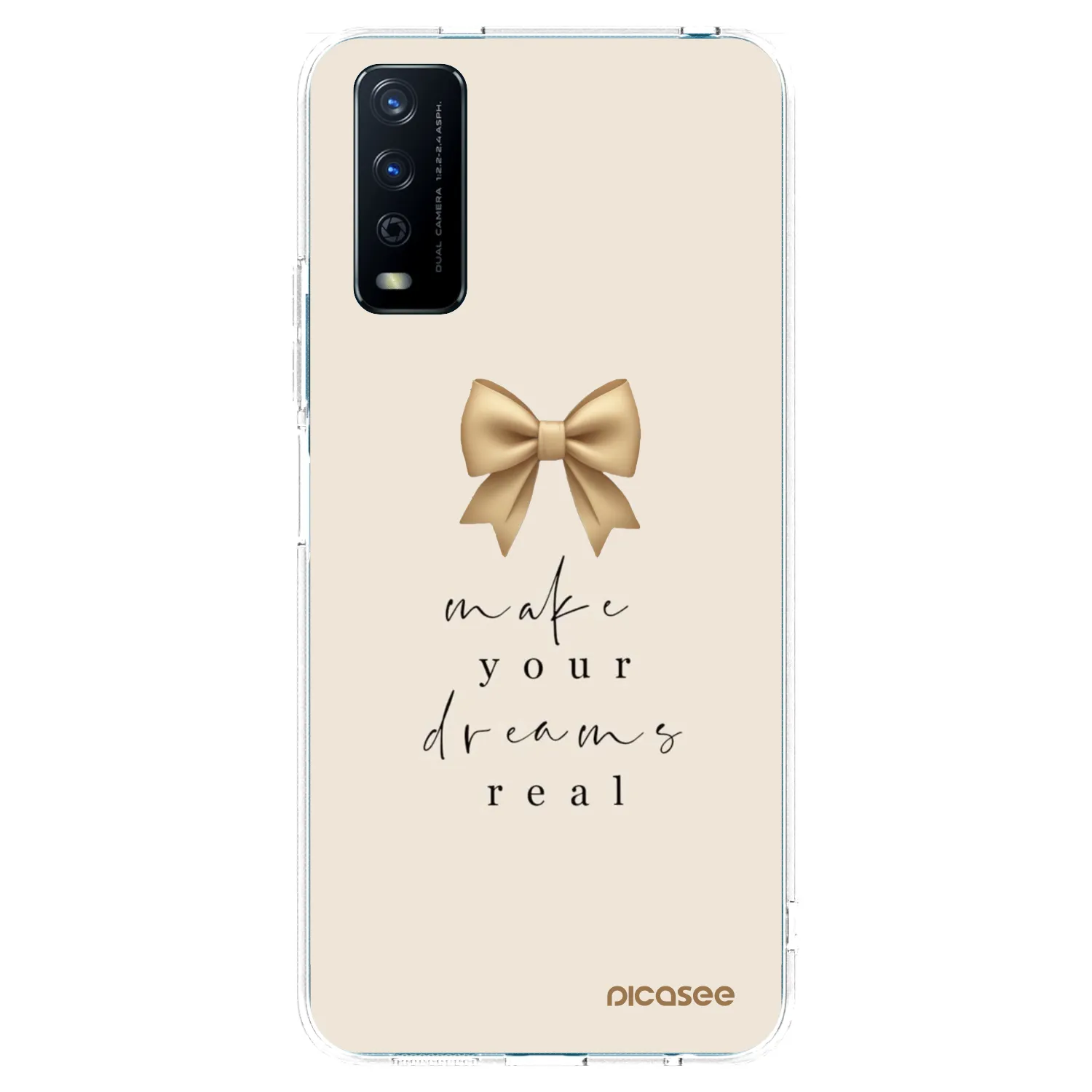 Picasee silikónový prehľadný obal pre Vivo Y11s - Golden Dream