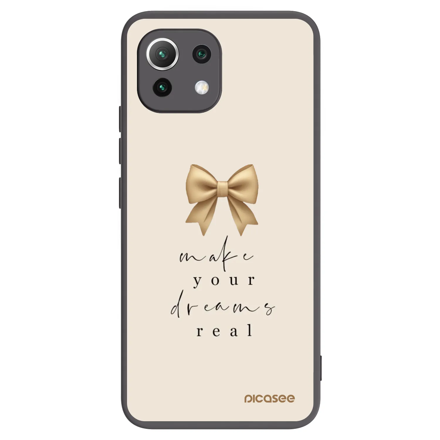 Picasee silikónový čierny obal pre Xiaomi 11 Lite 5G NE - Golden Dream