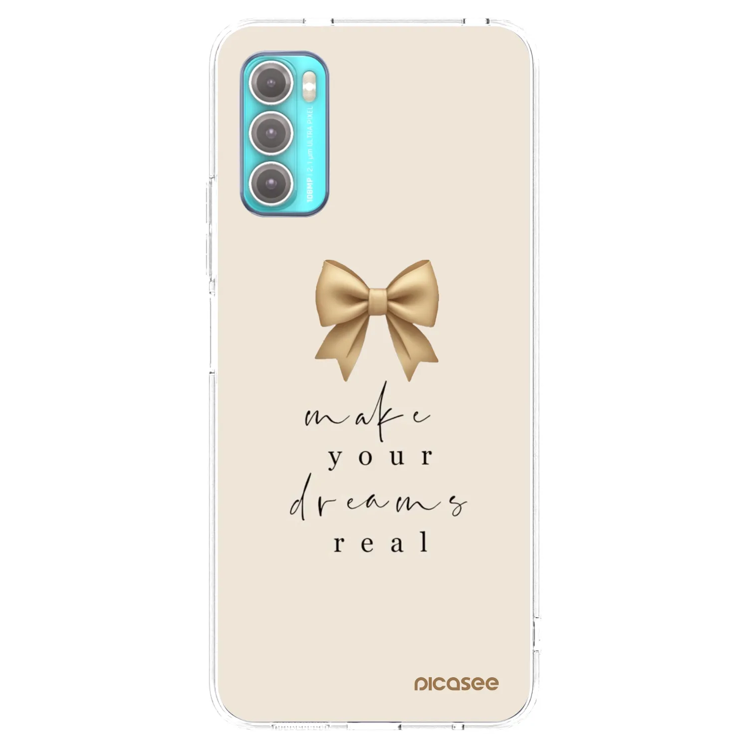 Picasee silikónový prehľadný obal pre Motorola Moto G60 - Golden Dream