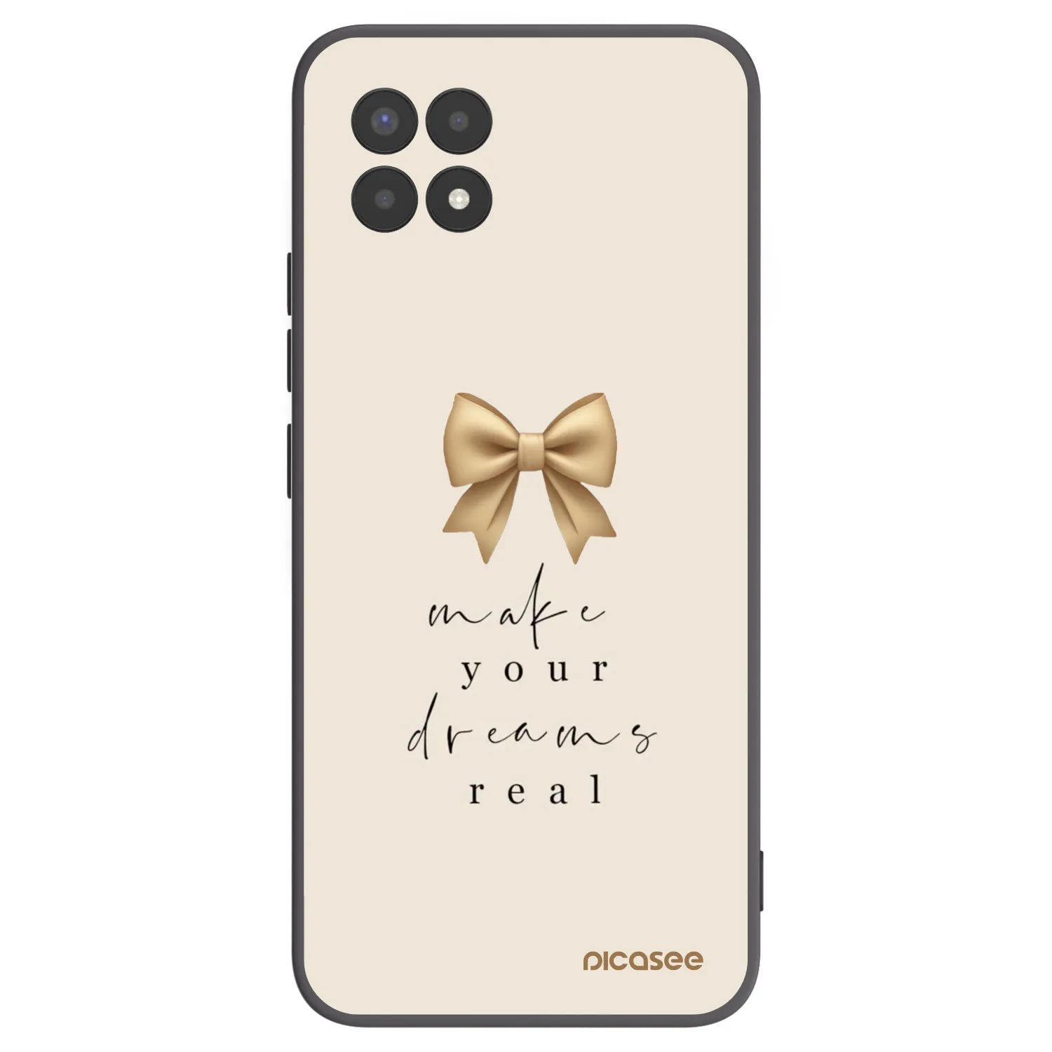 Picasee silikónový čierny obal pre Realme 8i - Golden Dream