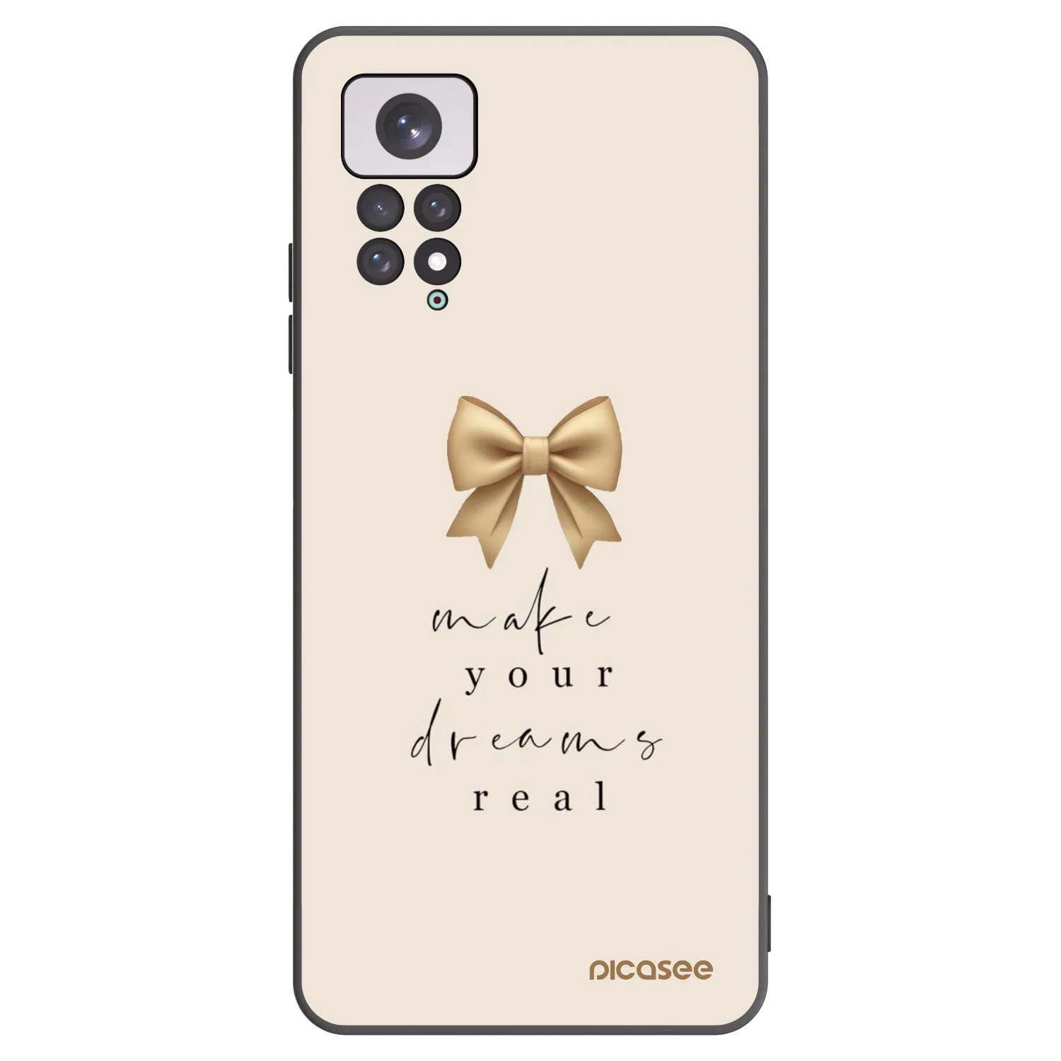 Picasee silikónový čierny obal pre Xiaomi Redmi Note 11 - Golden Dream
