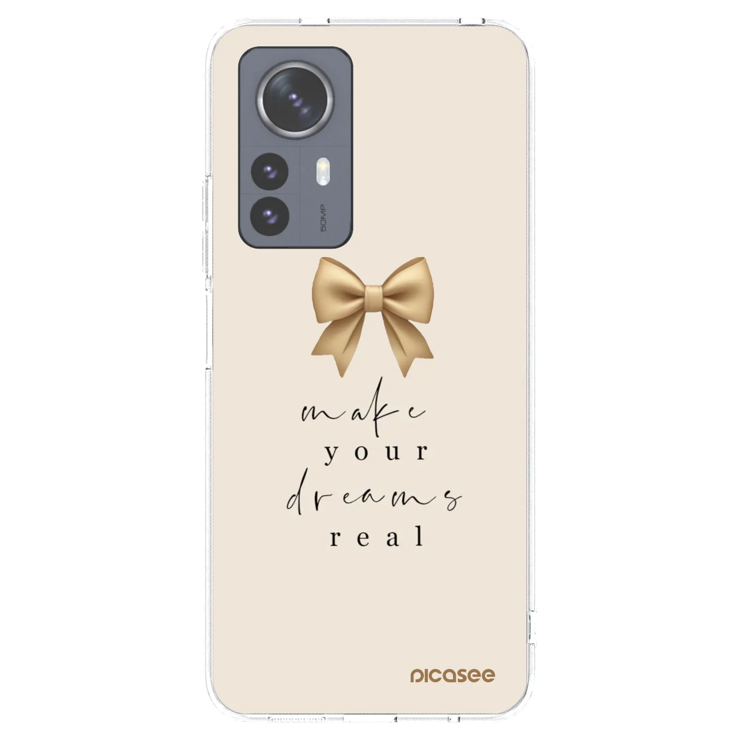Picasee silikónový prehľadný obal pre Xiaomi 12 Pro - Golden Dream