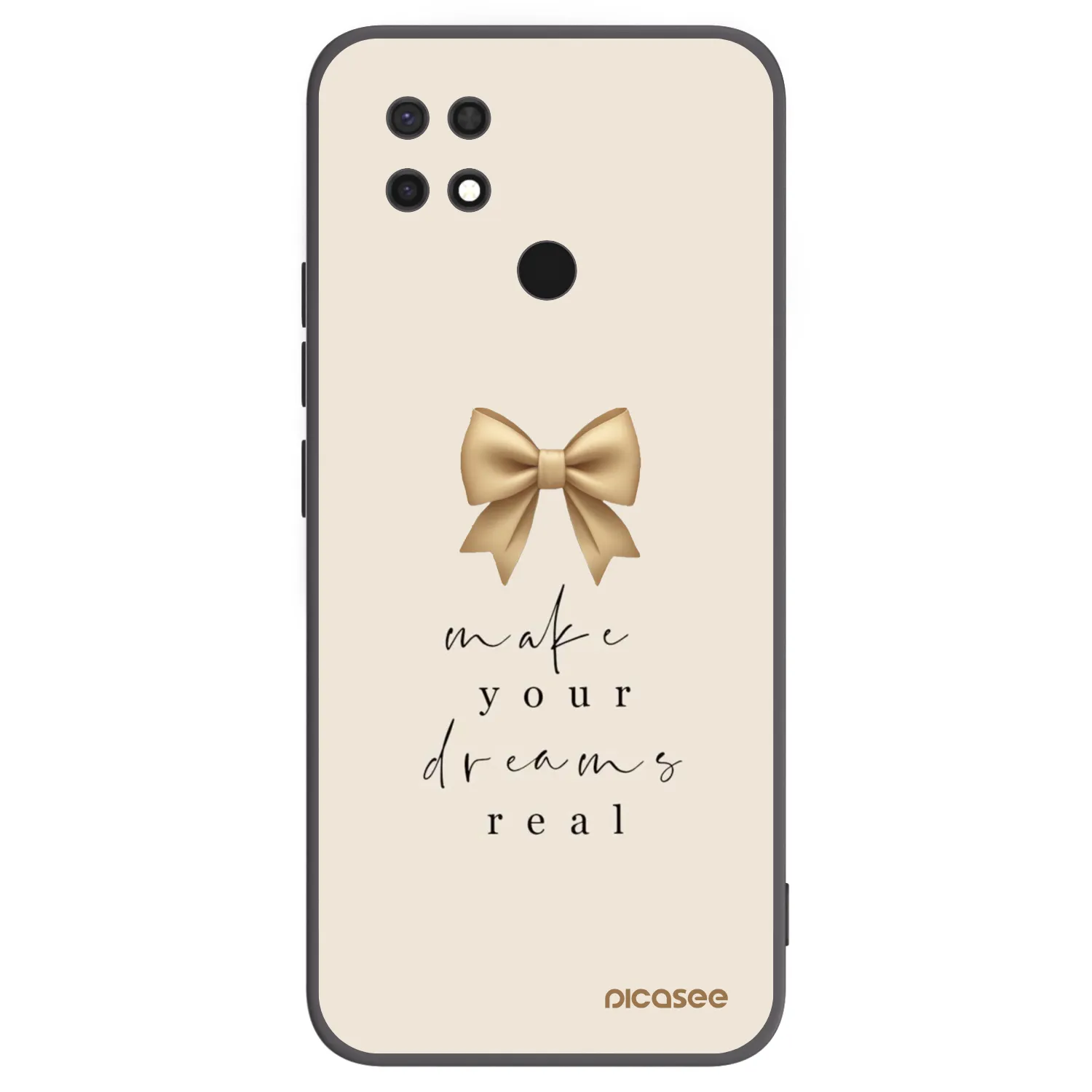 Picasee silikónový čierny obal pre Xiaomi Redmi 10C - Golden Dream