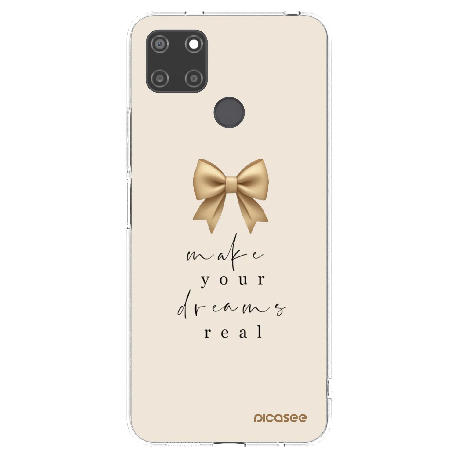 Picasee silikónový prehľadný obal pre Realme C21Y - Golden Dream