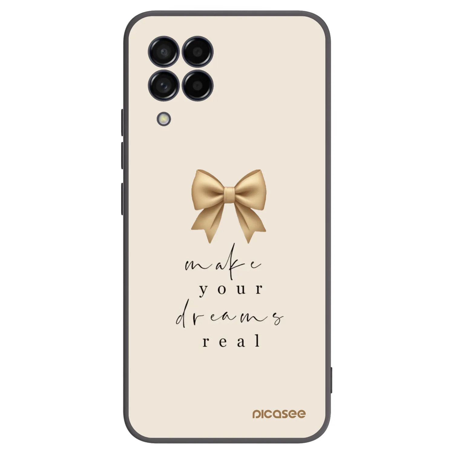 Picasee silikónový čierny obal pre Samsung Galaxy M53 5G - Golden Dream
