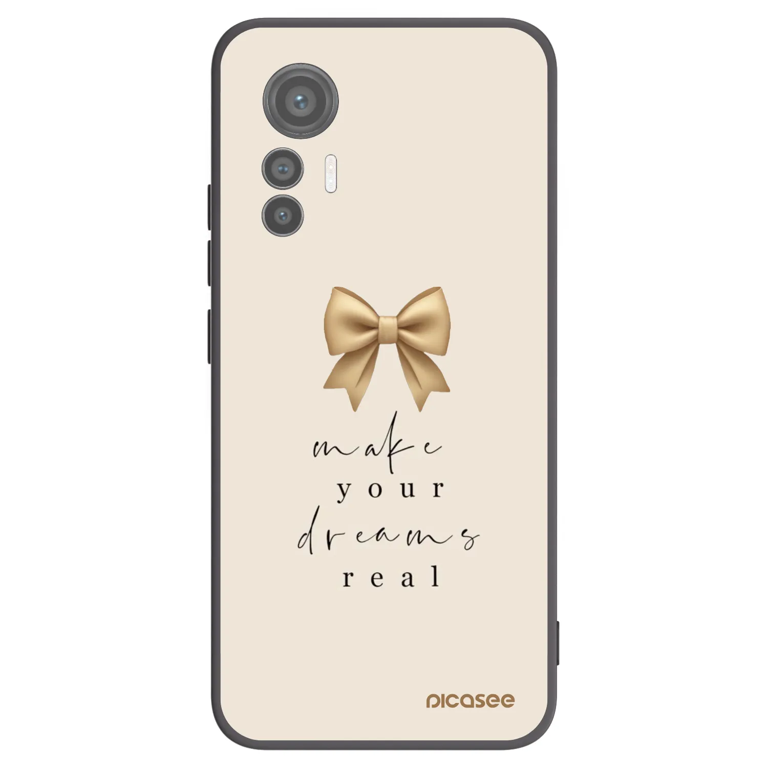 Picasee silikónový čierny obal pre Xiaomi 12 Lite - Golden Dream