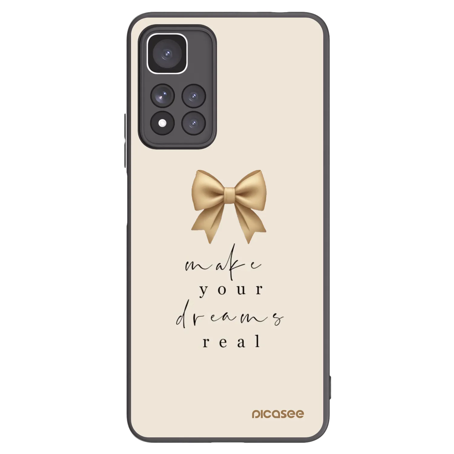 Picasee silikónový čierny obal pre Xiaomi Redmi Note 11 Pro+ 5G - Golden Dream