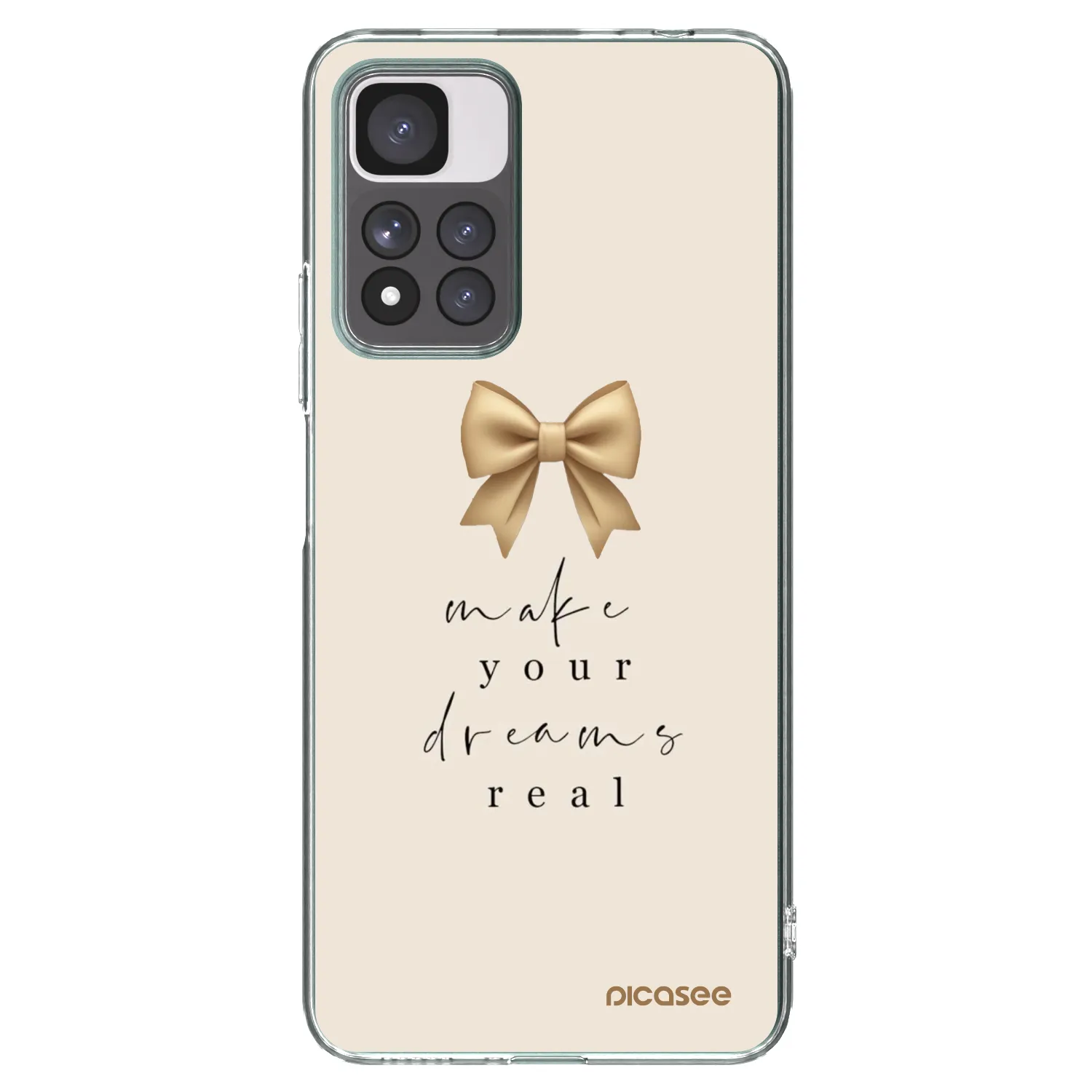 Picasee silikónový prehľadný obal pre Xiaomi Redmi Note 11 Pro+ 5G - Golden Dream