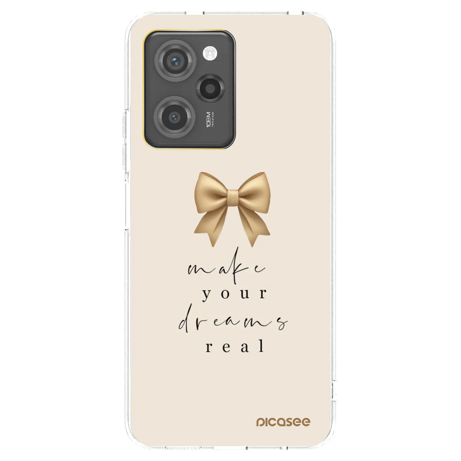Picasee silikónový čierny obal pre Xiaomi Poco X5 Pro - Golden Dream