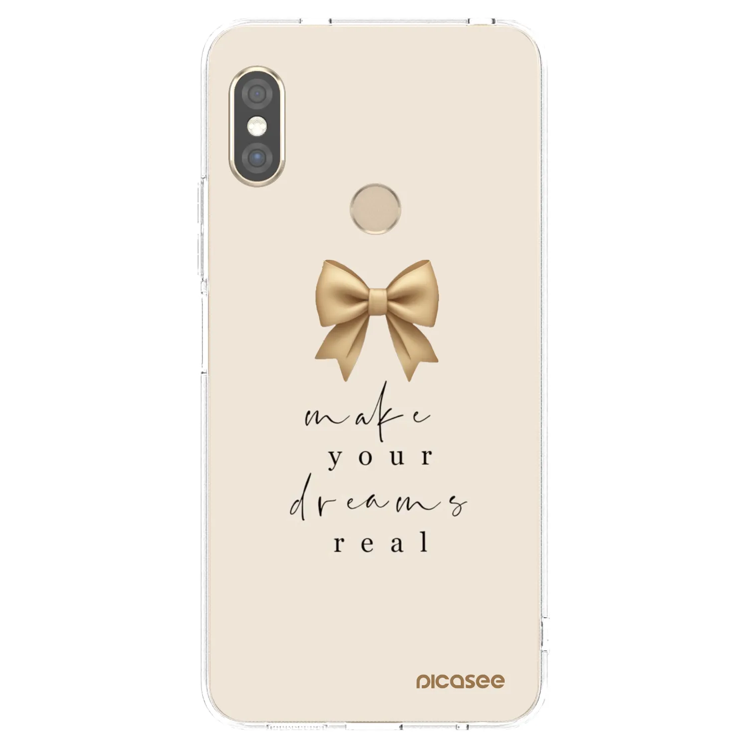 Picasee silikónový prehľadný obal pre Xiaomi Redmi Note 5 Global - Golden Dream