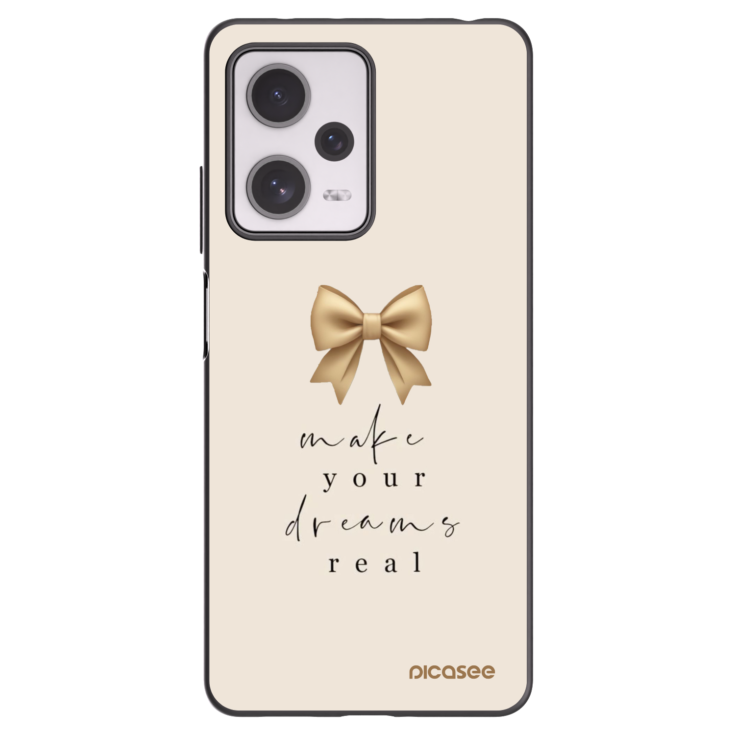 Picasee silikónový čierny obal pre Xiaomi Redmi Note 12 Pro+ 5G - Golden Dream