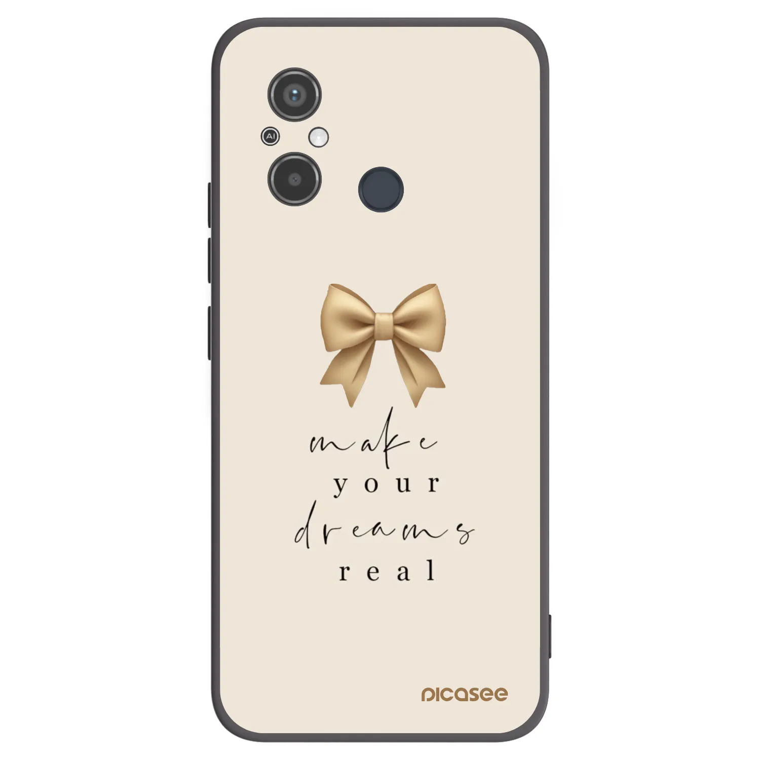 Picasee silikónový čierny obal pre Xiaomi Redmi 12C - Golden Dream