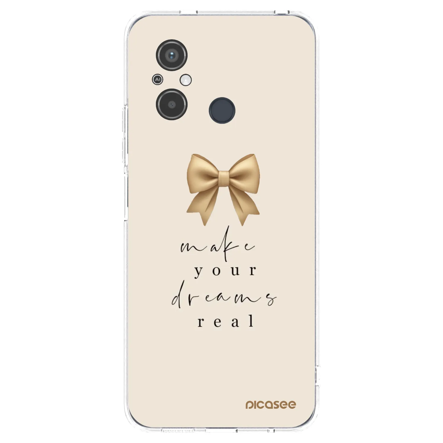 Picasee silikónový prehľadný obal pre Xiaomi Redmi 12C - Golden Dream