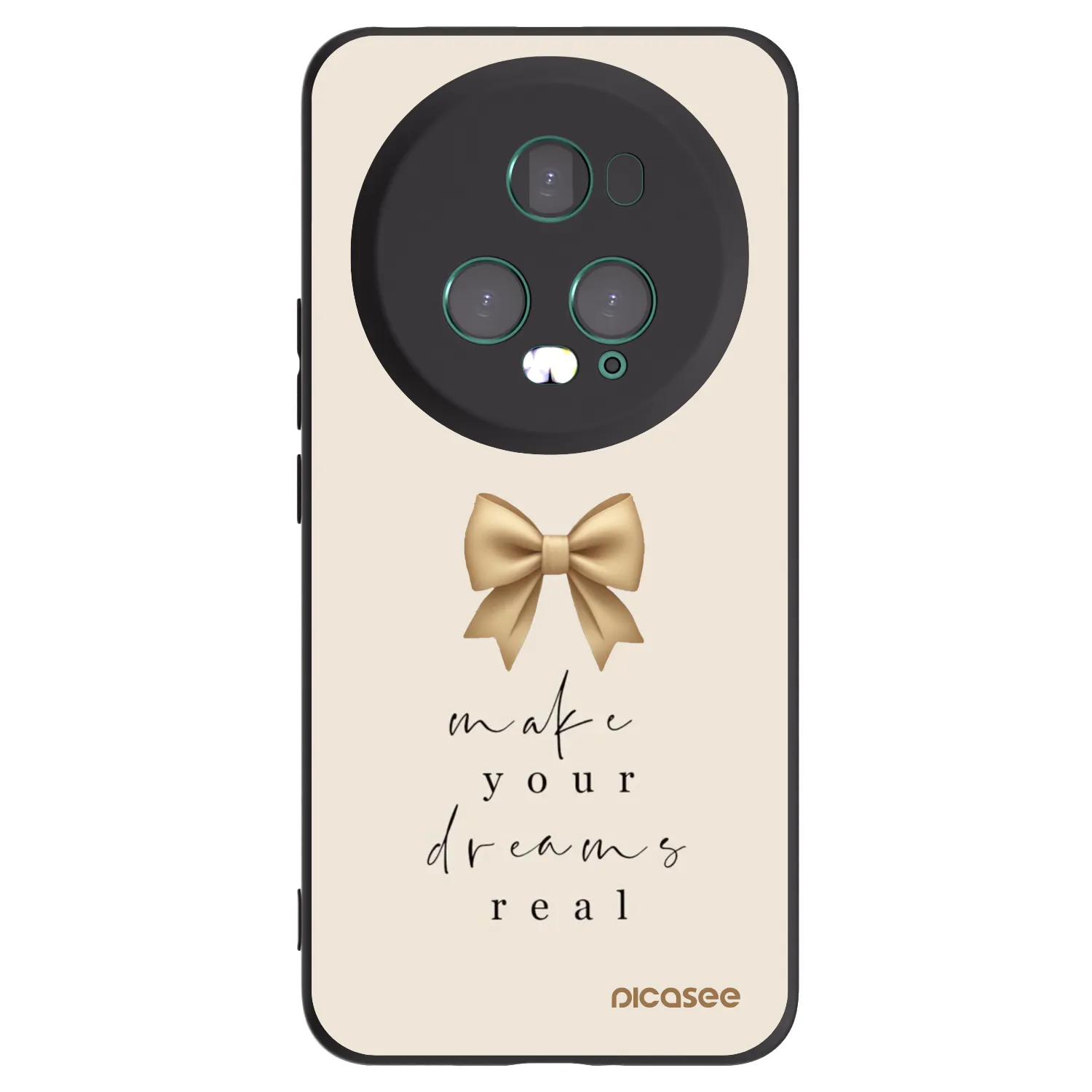 Picasee silikónový čierny obal pre Honor Magic5 Pro - Golden Dream