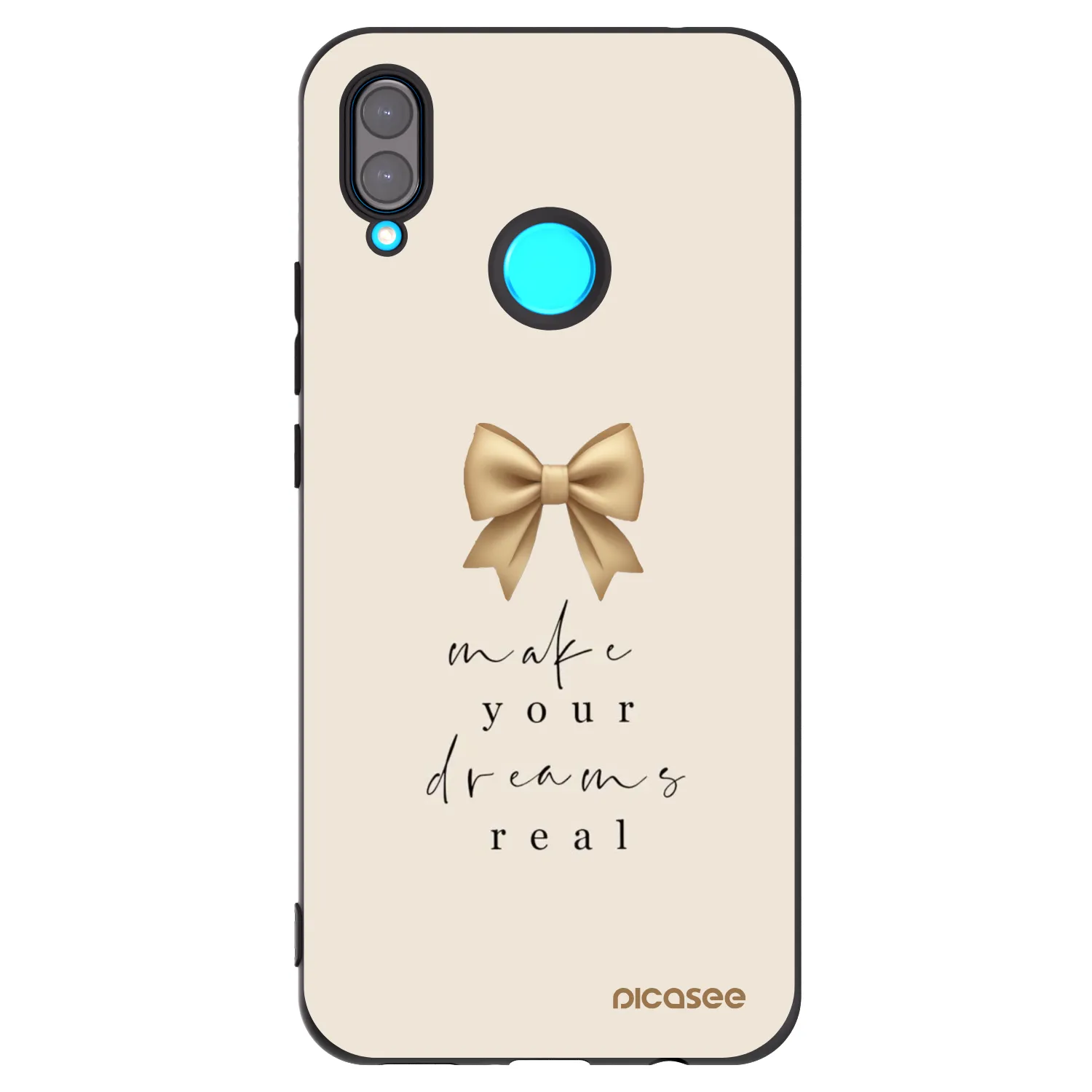 Picasee silikónový čierny obal pre Huawei Nova 3 - Golden Dream