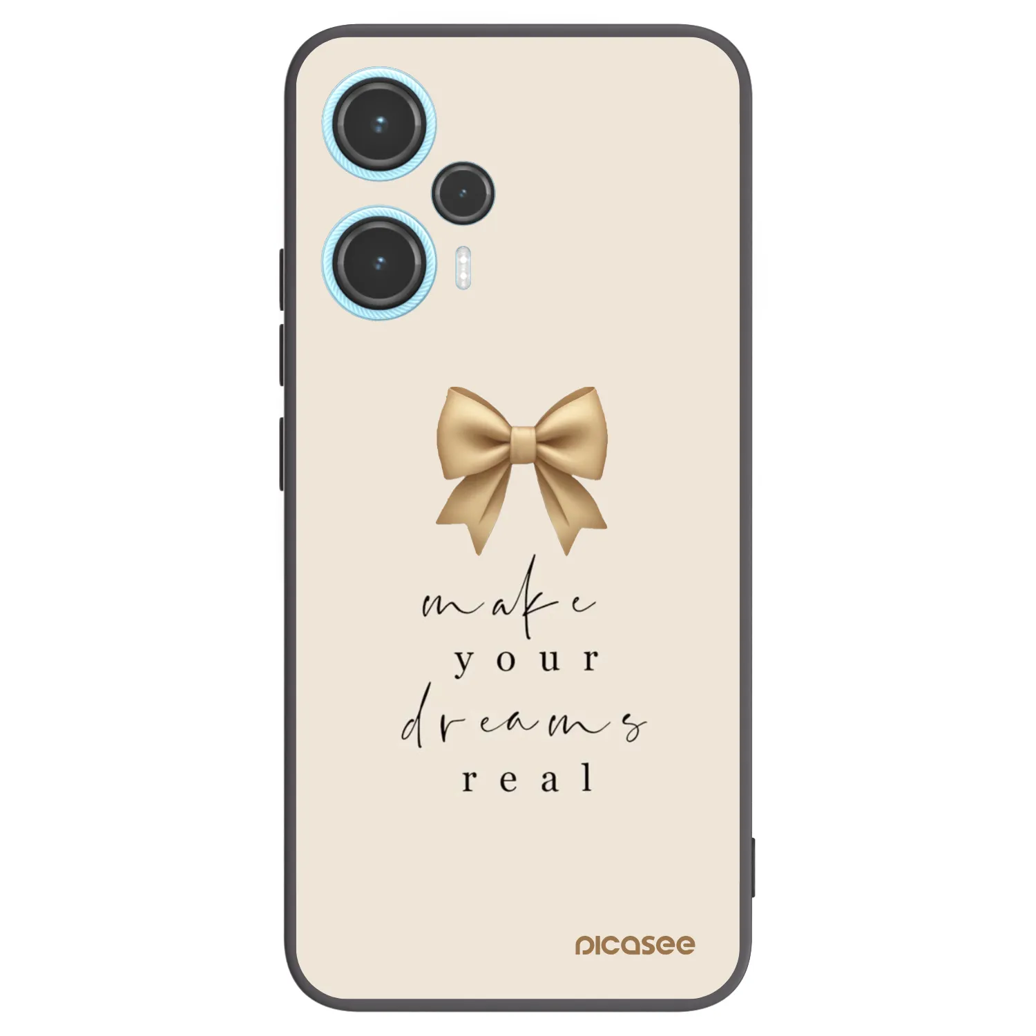 Picasee silikónový čierny obal pre Xiaomi Poco F5 - Golden Dream