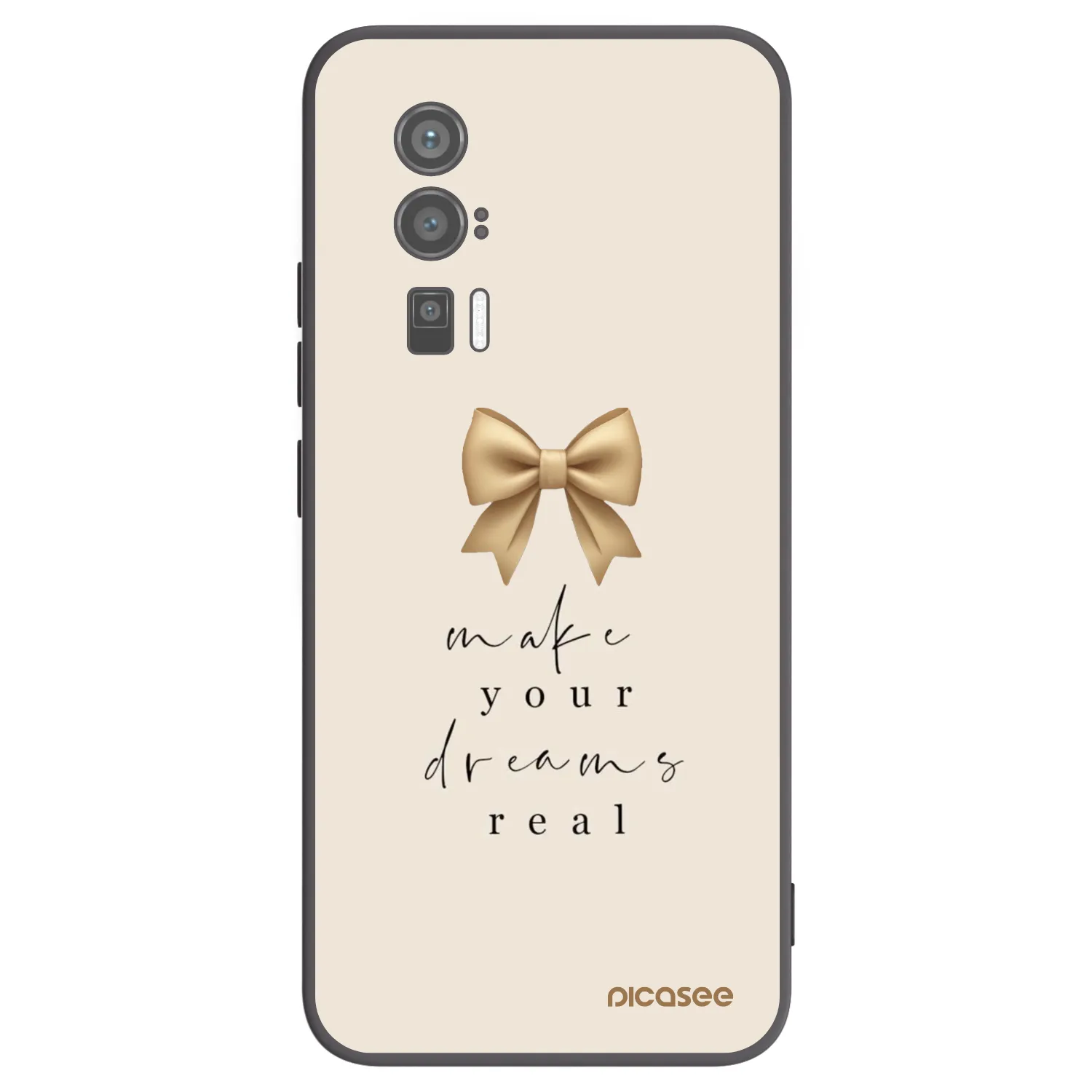 Picasee silikónový čierny obal pre Xiaomi Poco F5 Pro 5G - Golden Dream