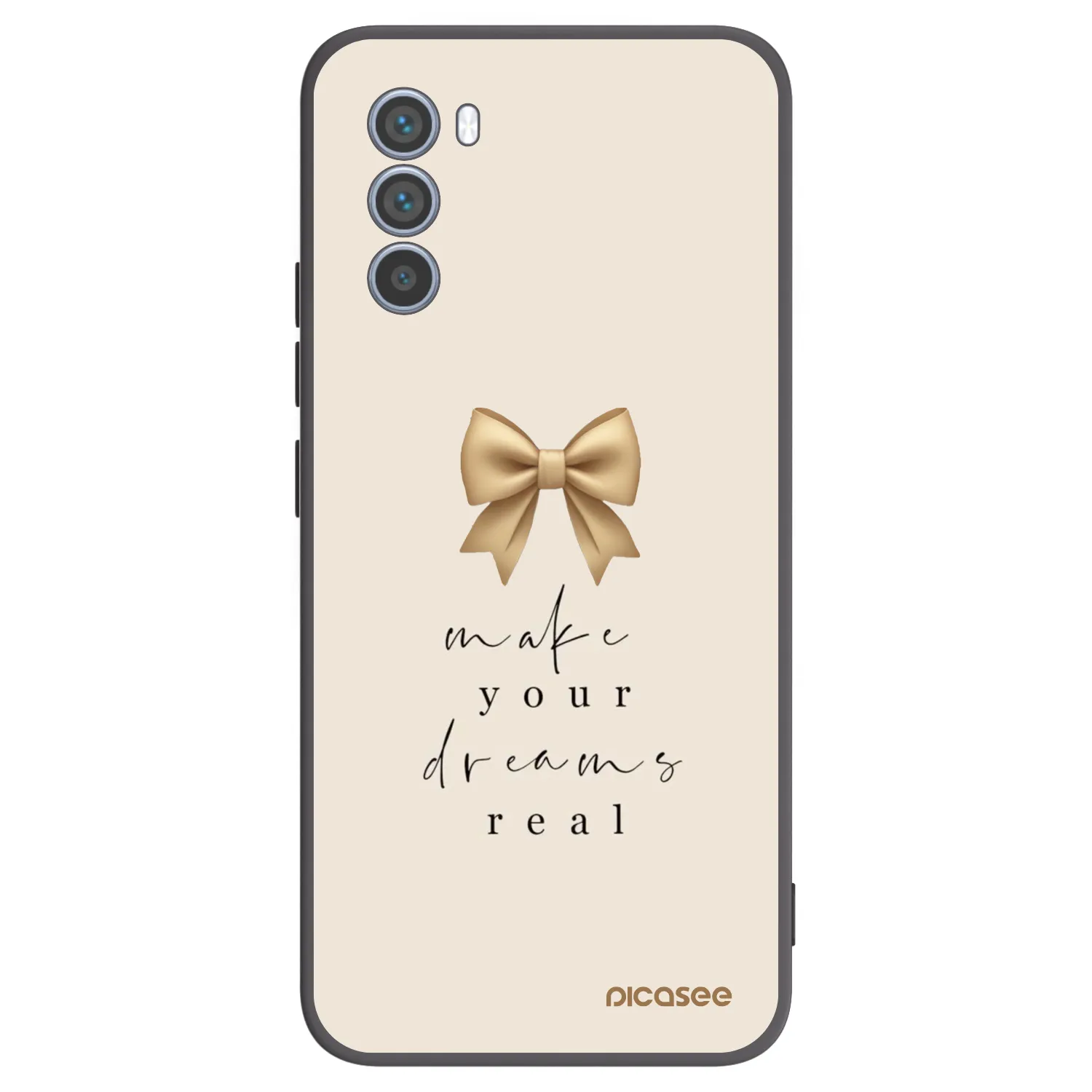 Picasee silikónový čierny obal pre Motorola Moto G62 - Golden Dream
