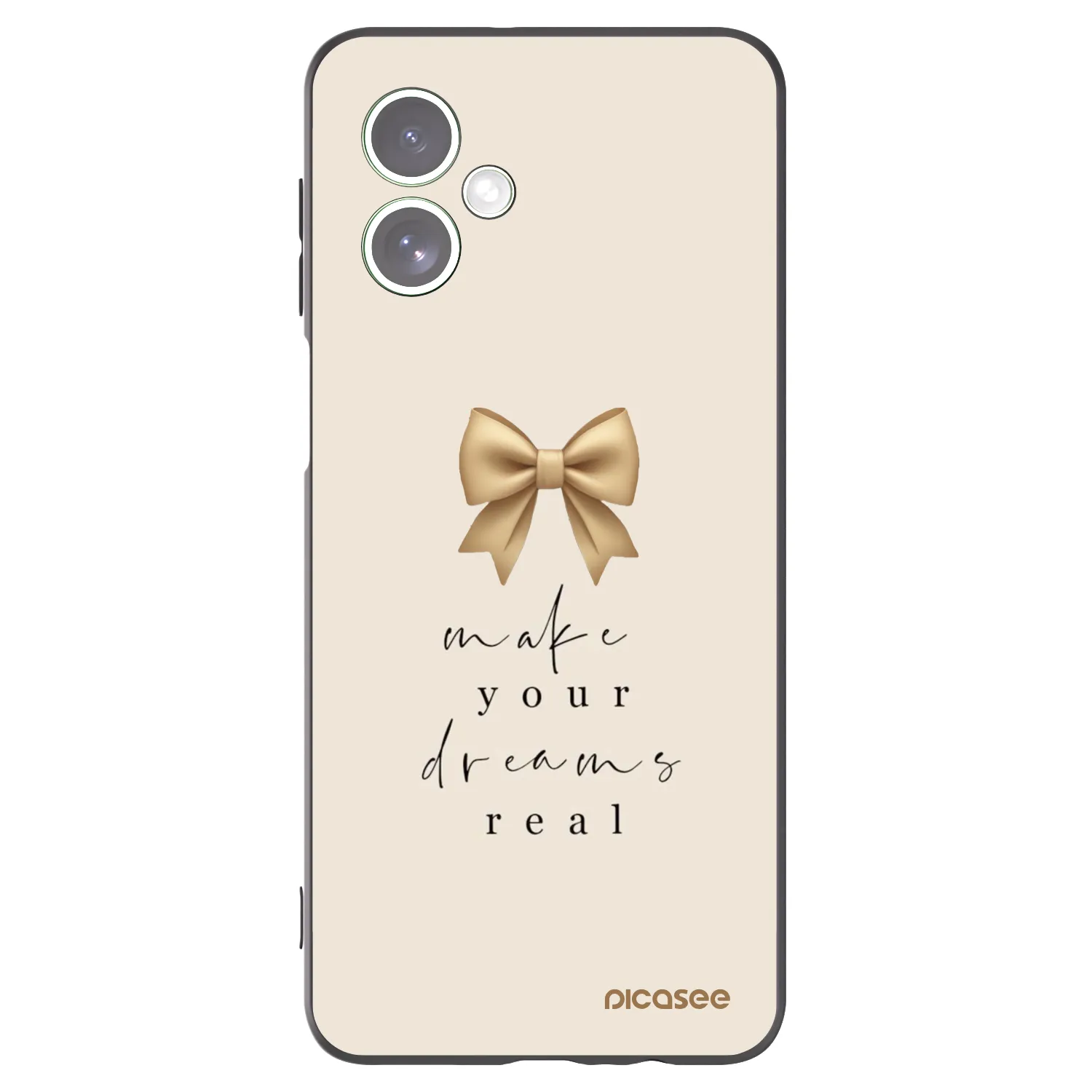 Silikónový čierny obal pre Motorola Moto G54 5G - Golden Dream