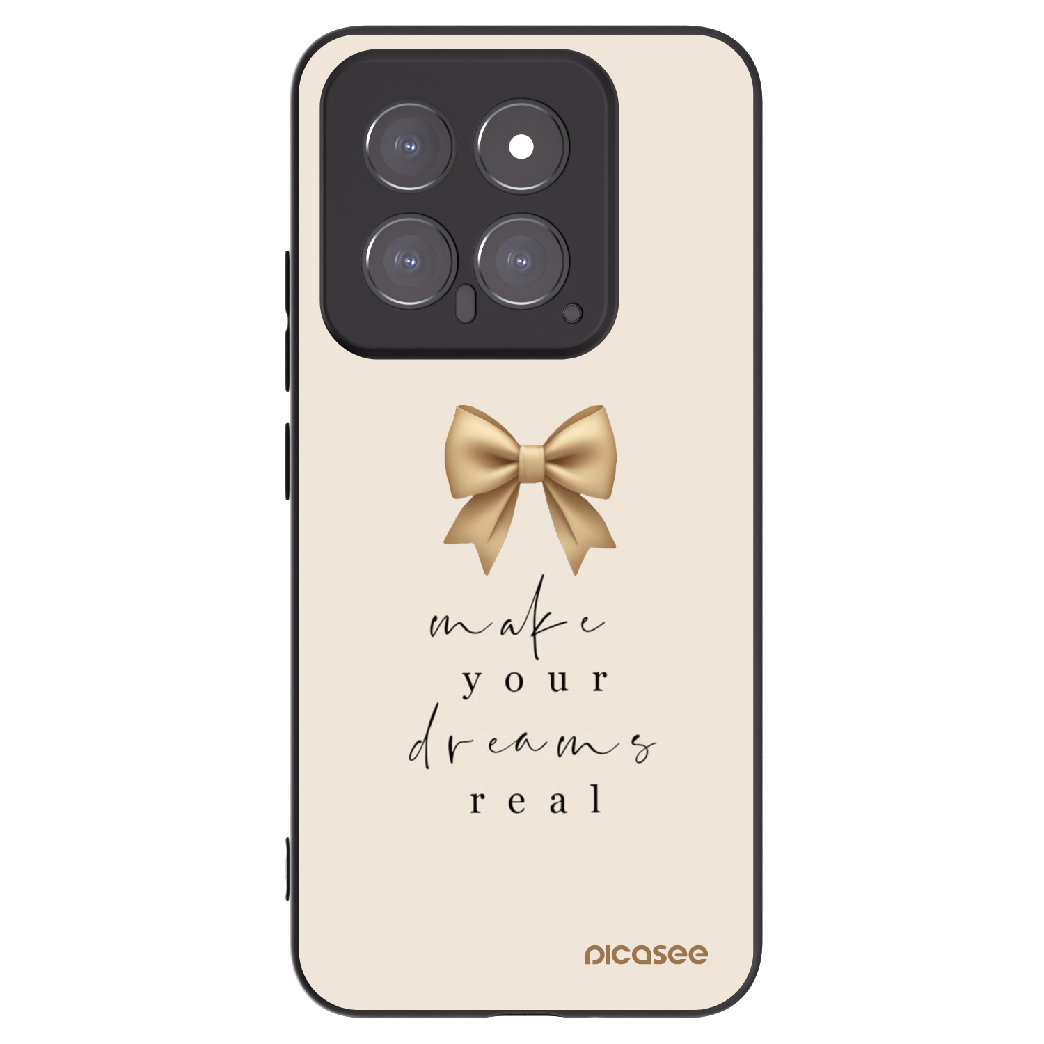 Picasee silikónový čierny obal pre Xiaomi 14 - Golden Dream