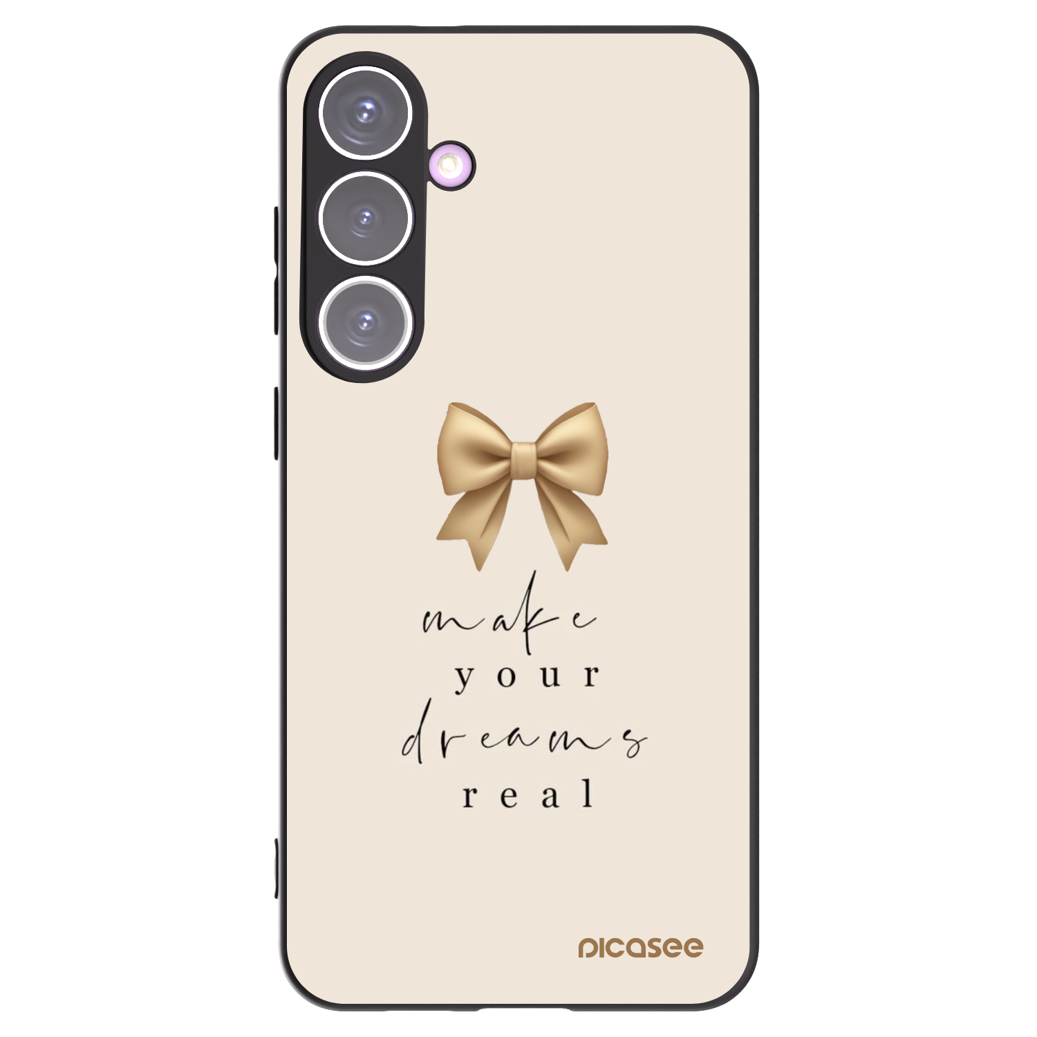 Picasee silikónový čierny obal pre Samsung Galaxy S24+ S926B 5G - Golden Dream