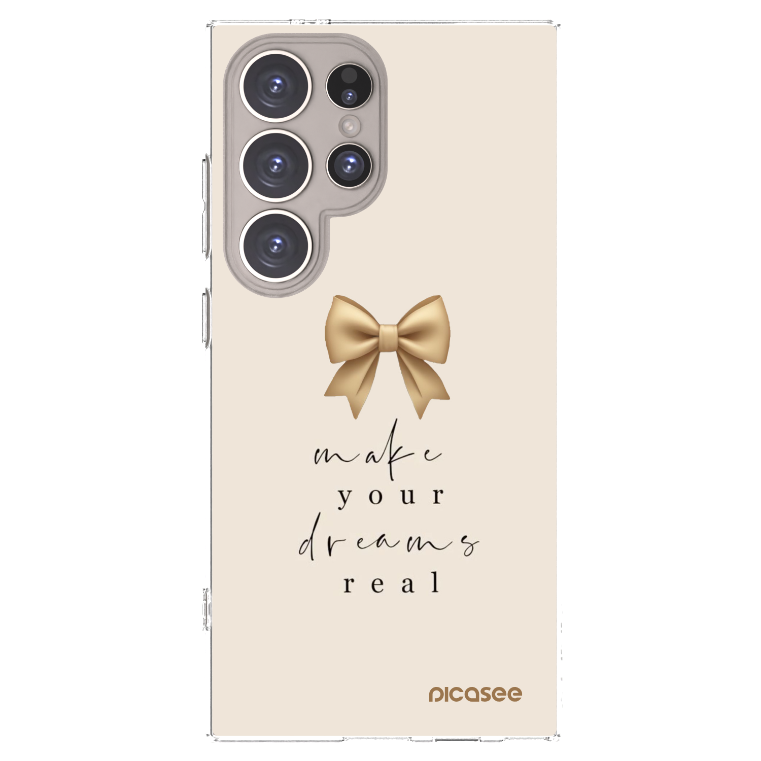 Picasee silikónový prehľadný obal pre Samsung Galaxy S24 Ultra S928B 5G - Golden Dream