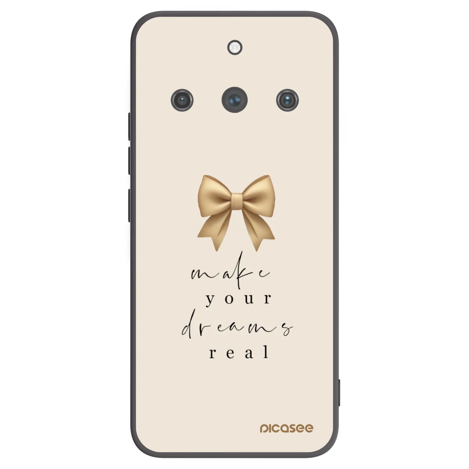 Picasee silikónový čierny obal pre Realme 11 Pro+ - Golden Dream