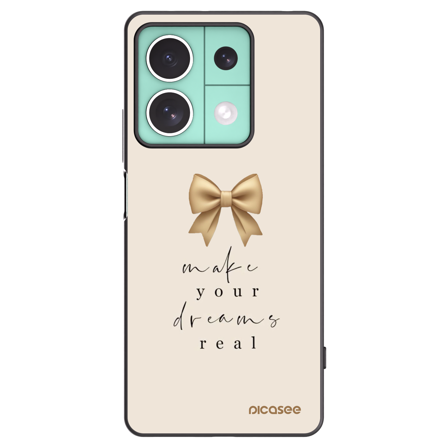 Picasee silikónový čierny obal pre Xiaomi Redmi Note 13 5G - Golden Dream