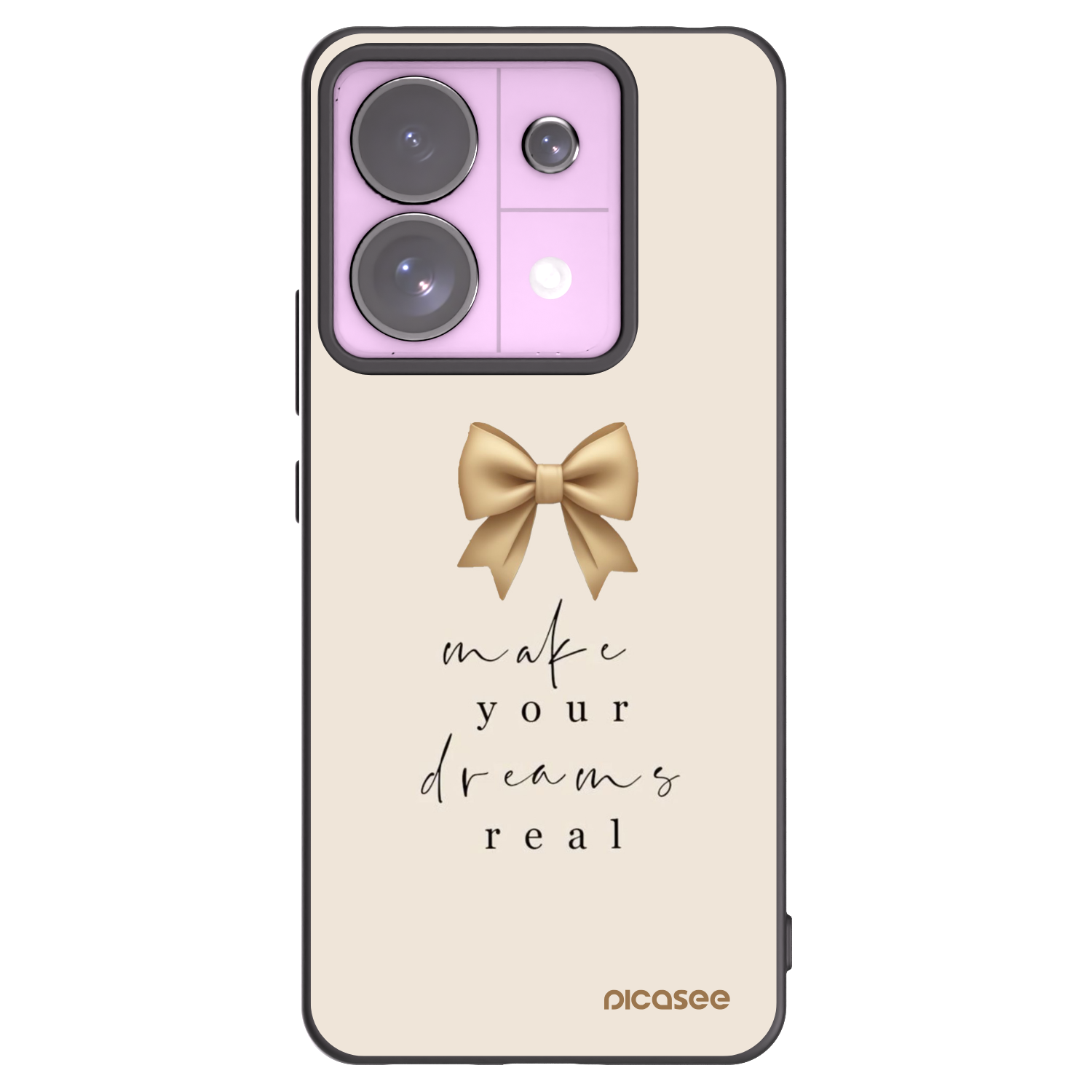 Silikónový čierny obal pre Xiaomi Redmi Note 13 Pro 5G - Golden Dream