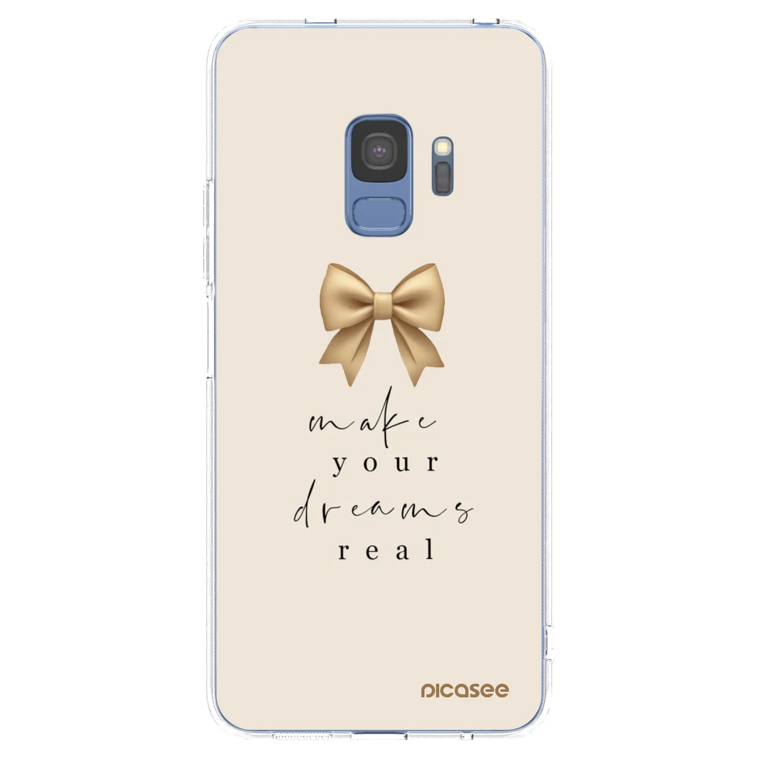 Picasee silikónový prehľadný obal pre Samsung Galaxy S9 G960F - Golden Dream
