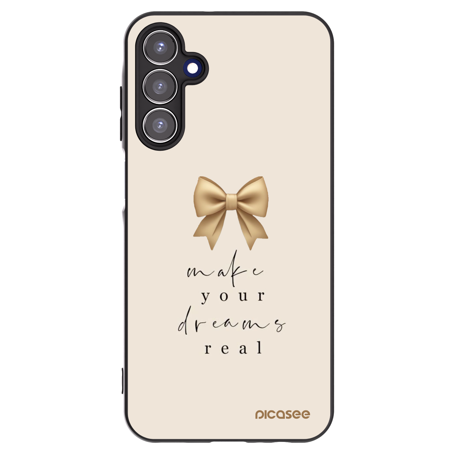 Picasee silikónový čierny obal pre Samsung Galaxy A15 A155F 4G - Golden Dream