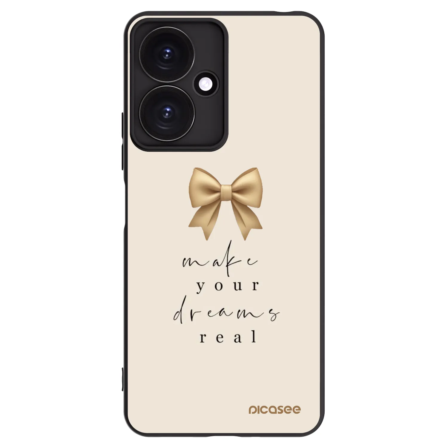 Picasee silikónový čierny obal pre Xiaomi Redmi 13C 5G - Golden Dream