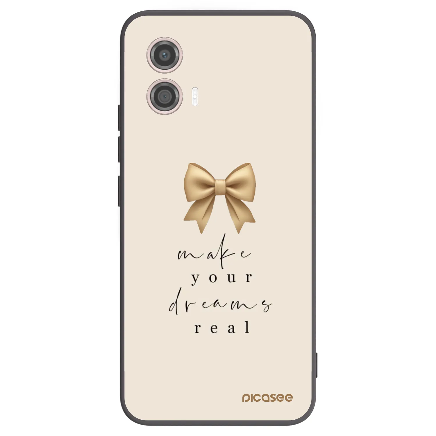 Picasee silikónový čierny obal pre Motorola Moto G53 5G - Golden Dream